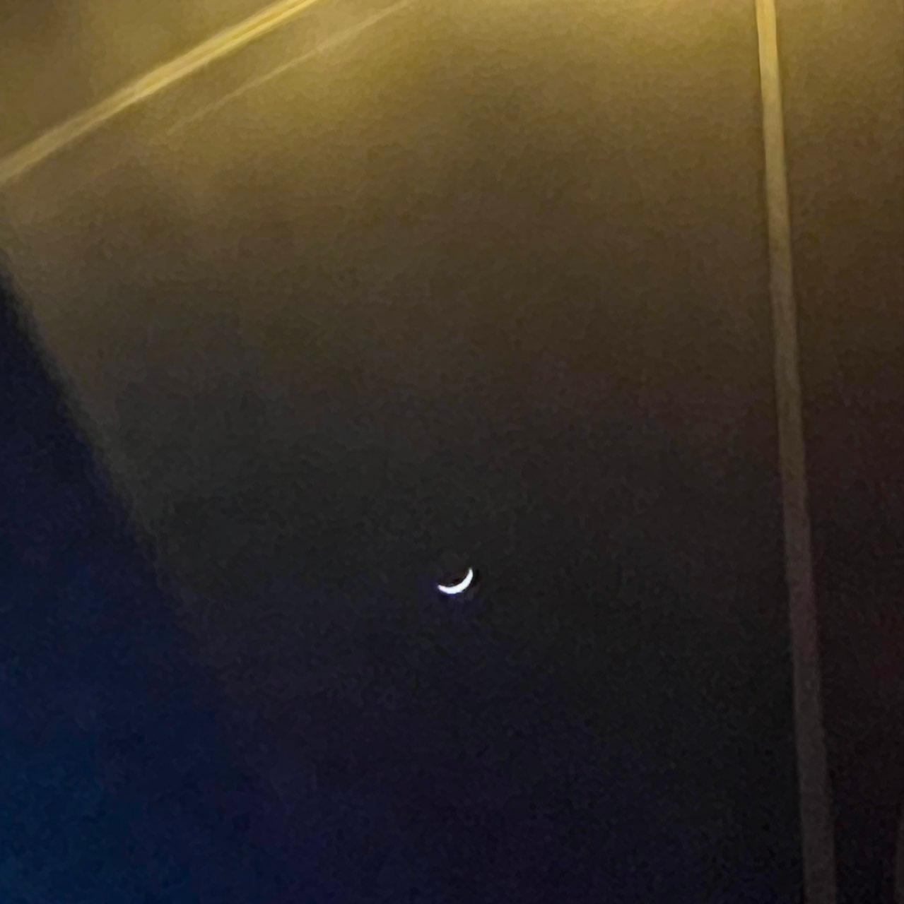 The Moon over Groß-Gerau, Deutschland — waxing crescent, Lunar Day 4