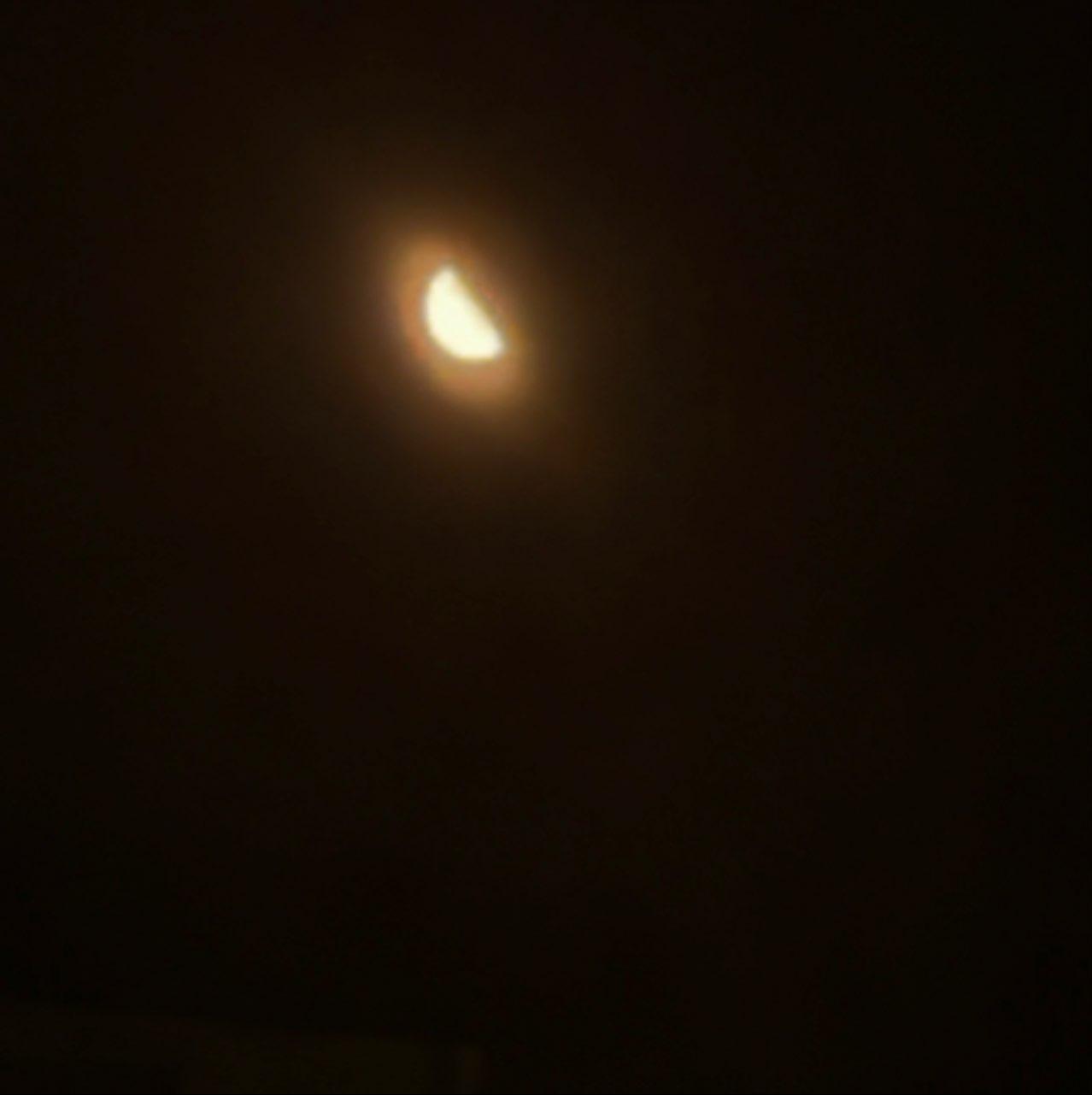The Moon over Kakogawa, Japan — last quarter, Lunar Day 23