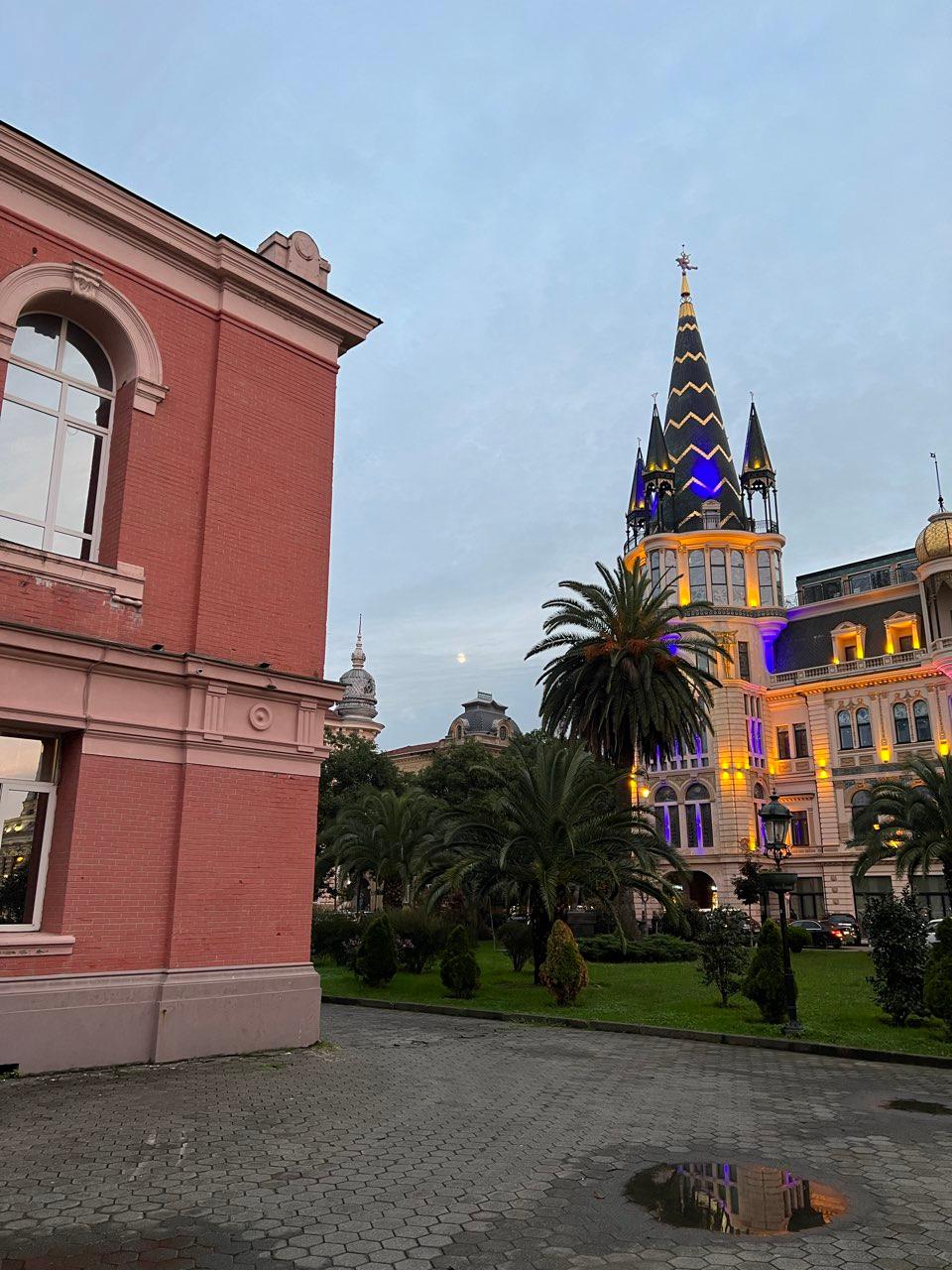 The Moon over Batumi, Georgia — waxing gibbous, Lunar Day 12