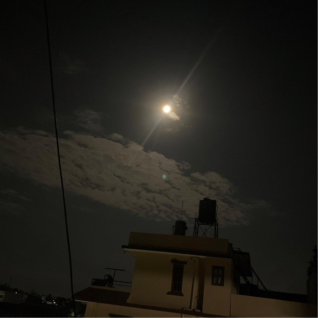 The Moon over Nepal — full moon, Lunar Day 15