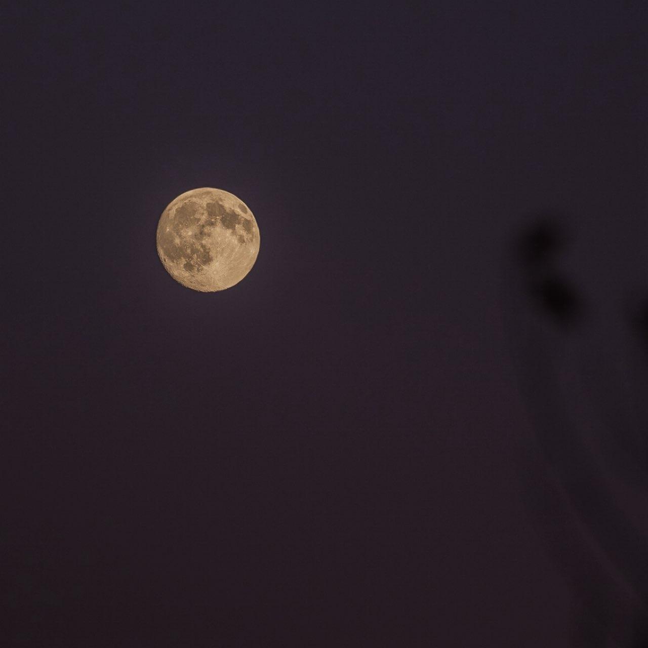 The Moon over Moncton, Canada — full moon, Lunar Day 15