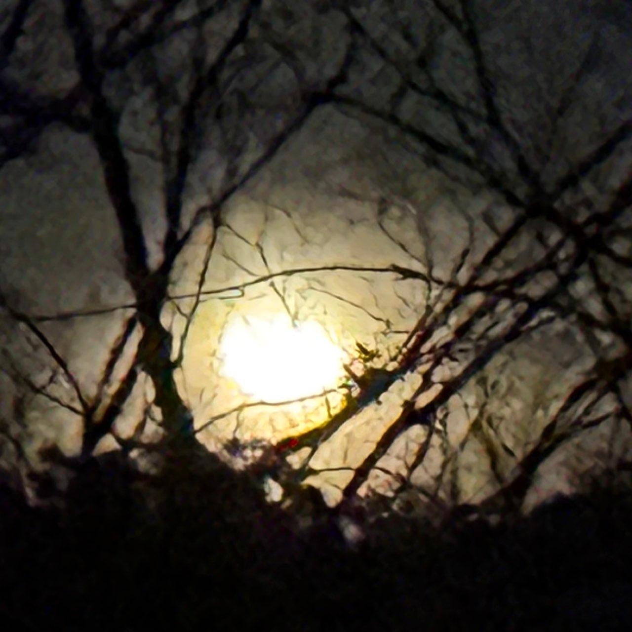 The Moon over Moreland Hills, United States — waning gibbous, Lunar Day 18