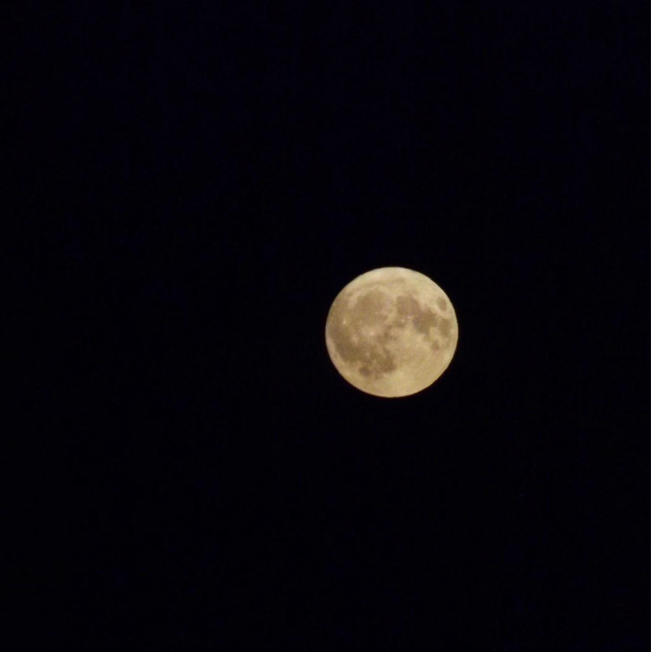 The Moon over South Shields, United Kingdom — full moon, Lunar Day 16