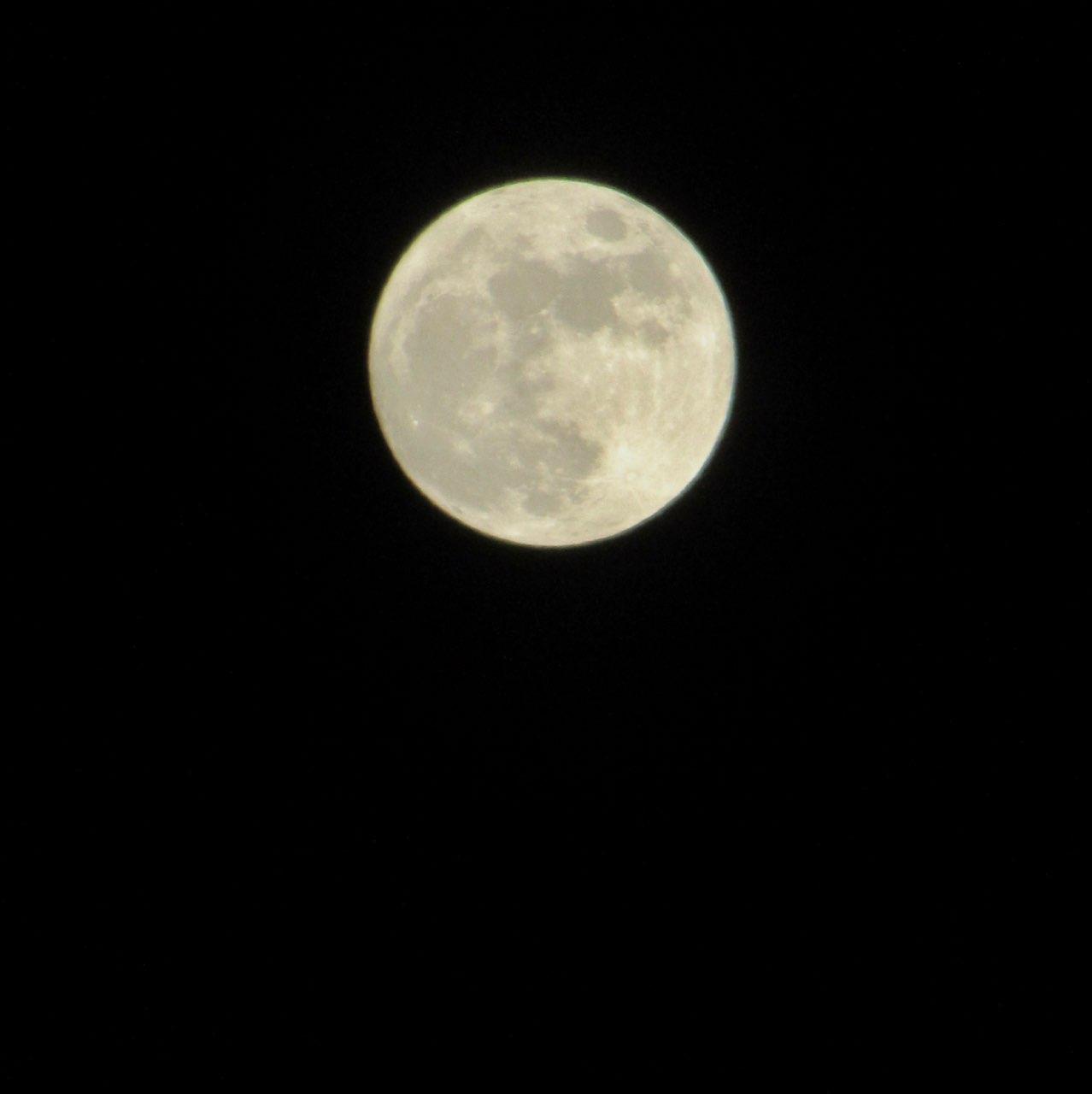 The Moon over Dresden, Germany — full moon, Lunar Day 15