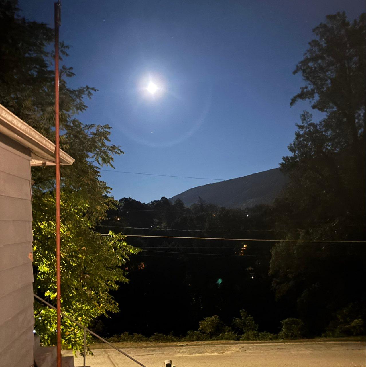 The Moon over Norton, United States — full moon, Lunar Day 17