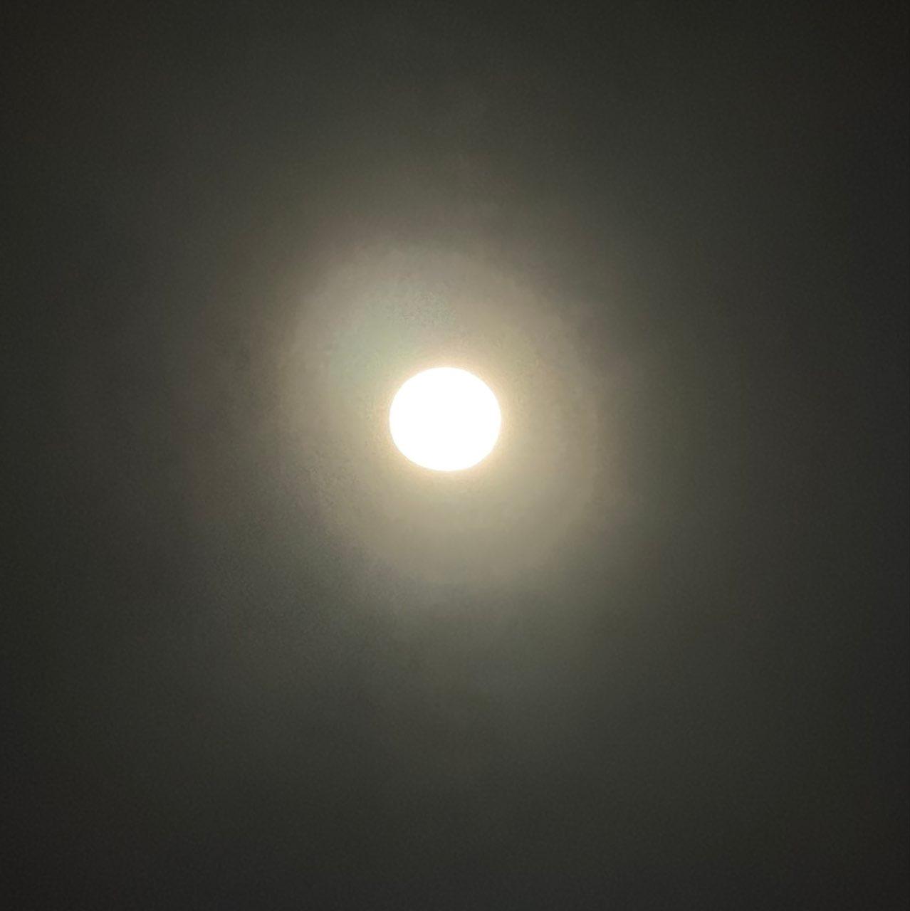 The Moon over Belfast, United Kingdom — full moon, Lunar Day 16