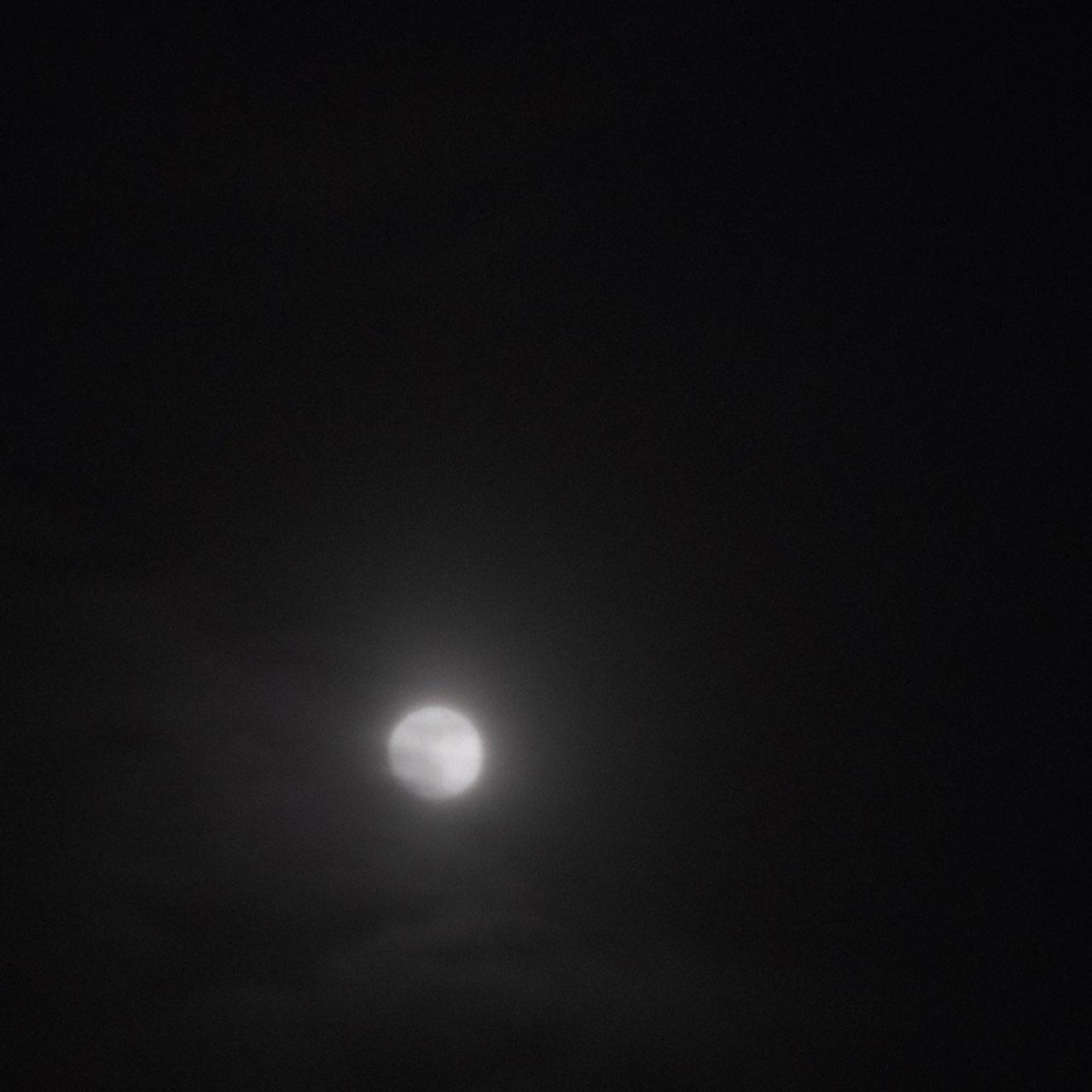 The Moon over Flensburg, Germany — full moon, Lunar Day 16