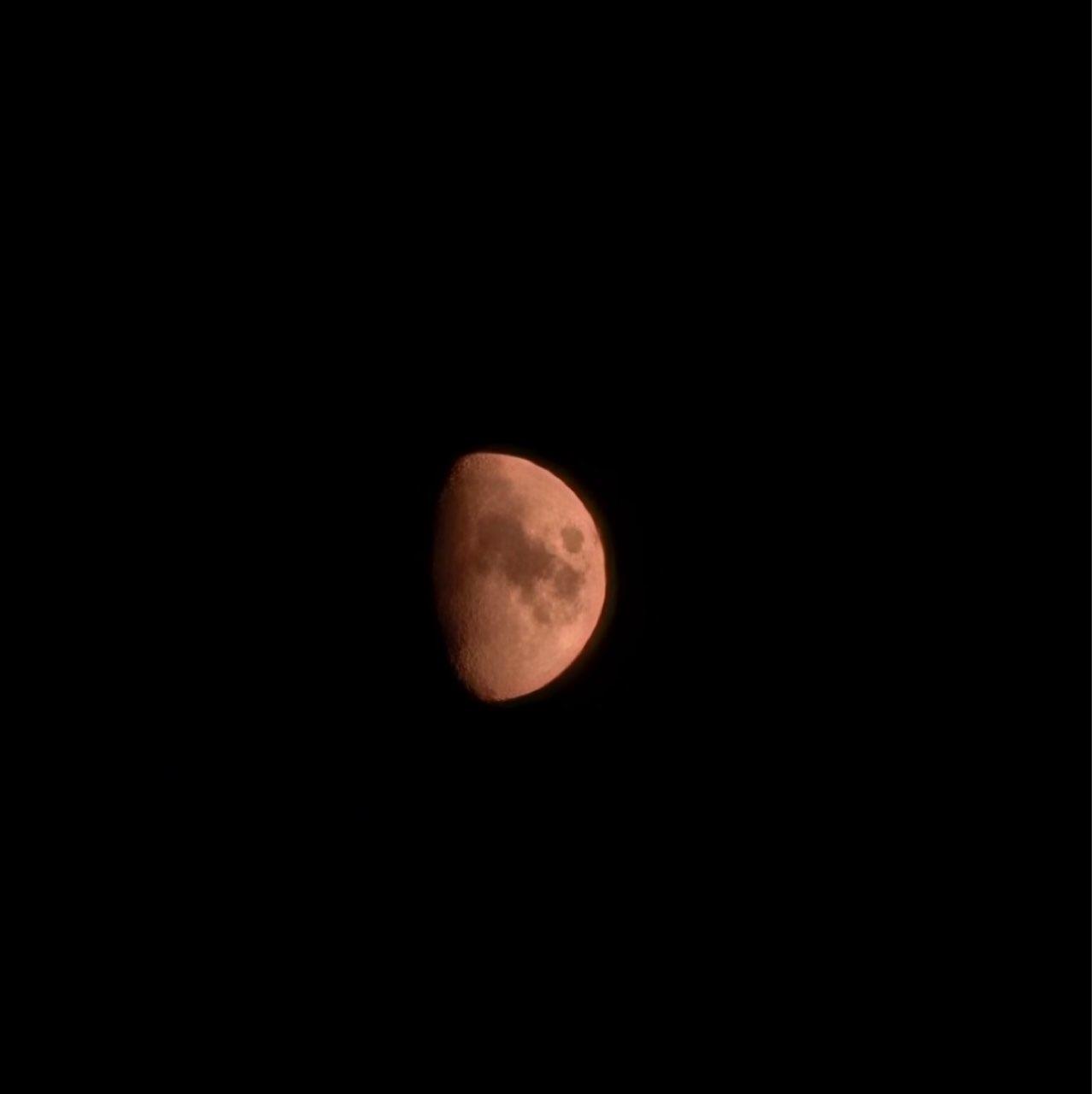 The Moon over Denver, United States — waxing gibbous, Lunar Day 10