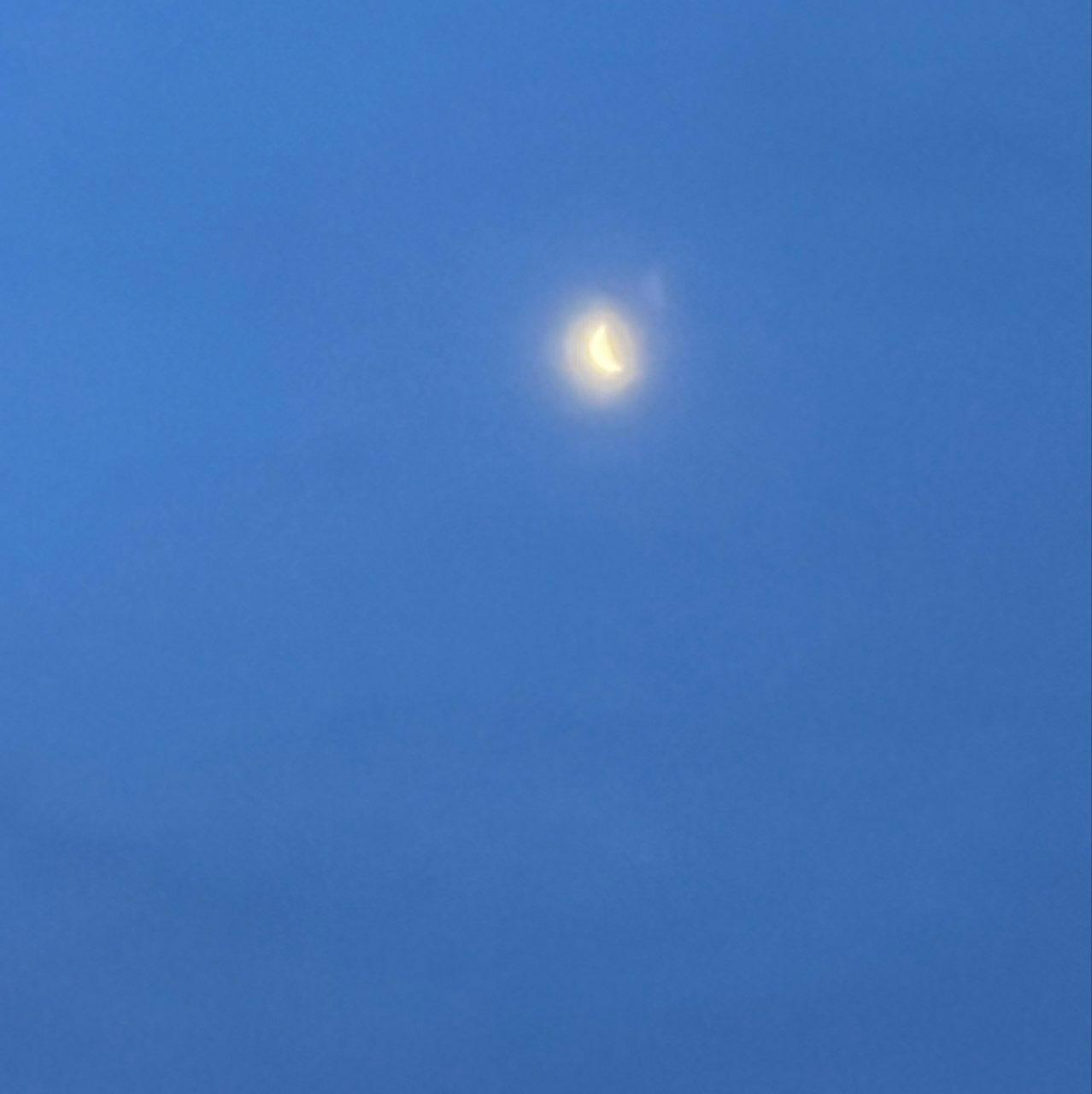 The Moon over Montpellier, France — last quarter, Lunar Day 24