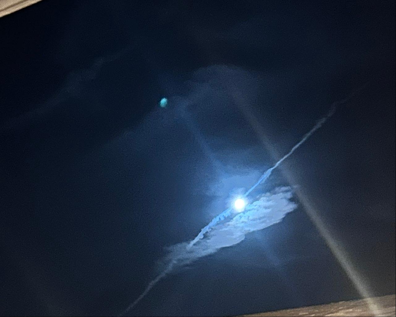 The Moon over Amiens, France — waxing gibbous, Lunar Day 14