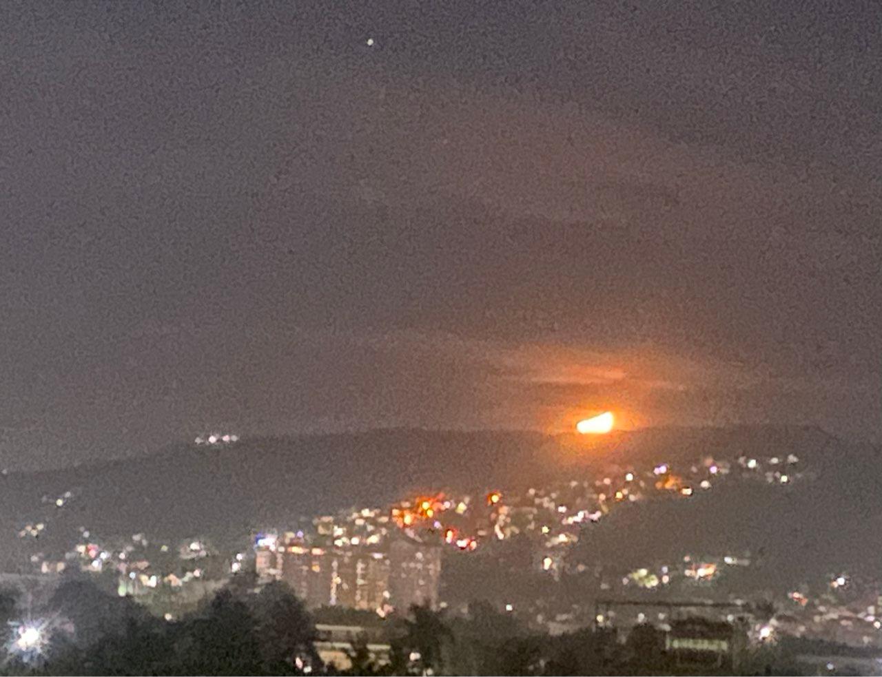 The Moon over Cebu, Philippines — first quarter, Lunar Day 9