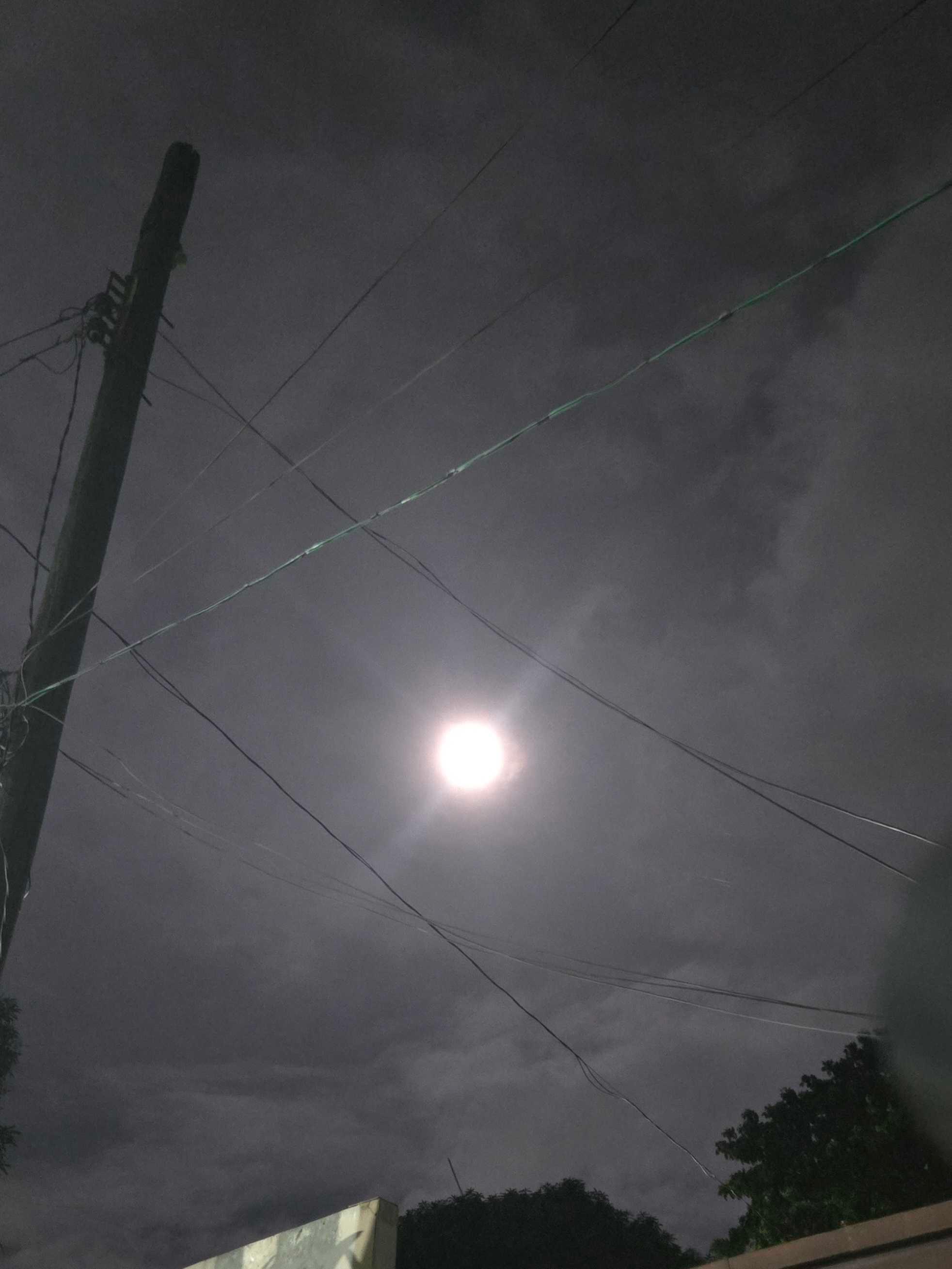 The Moon over San Juan City, Philippines — full moon, Lunar Day 17