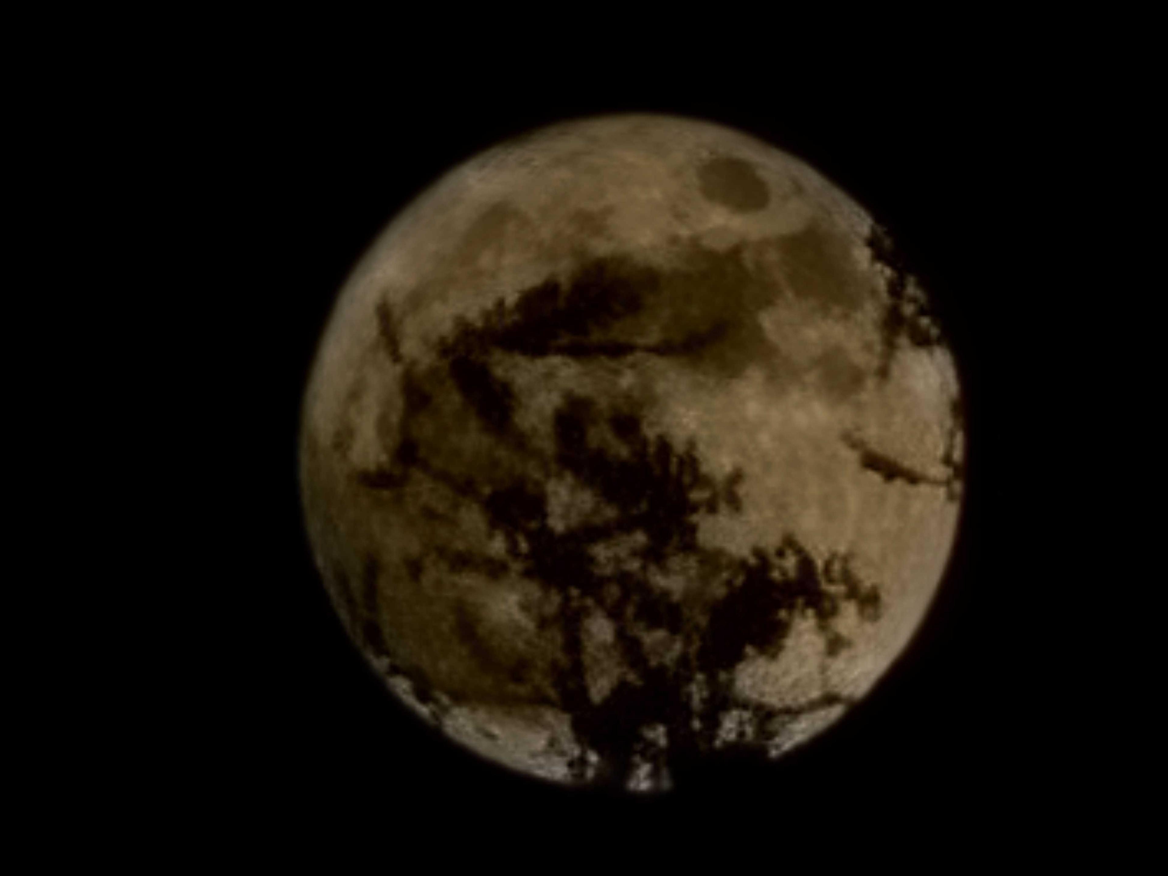 The Moon over Tucson, United States — full moon, Lunar Day 15
