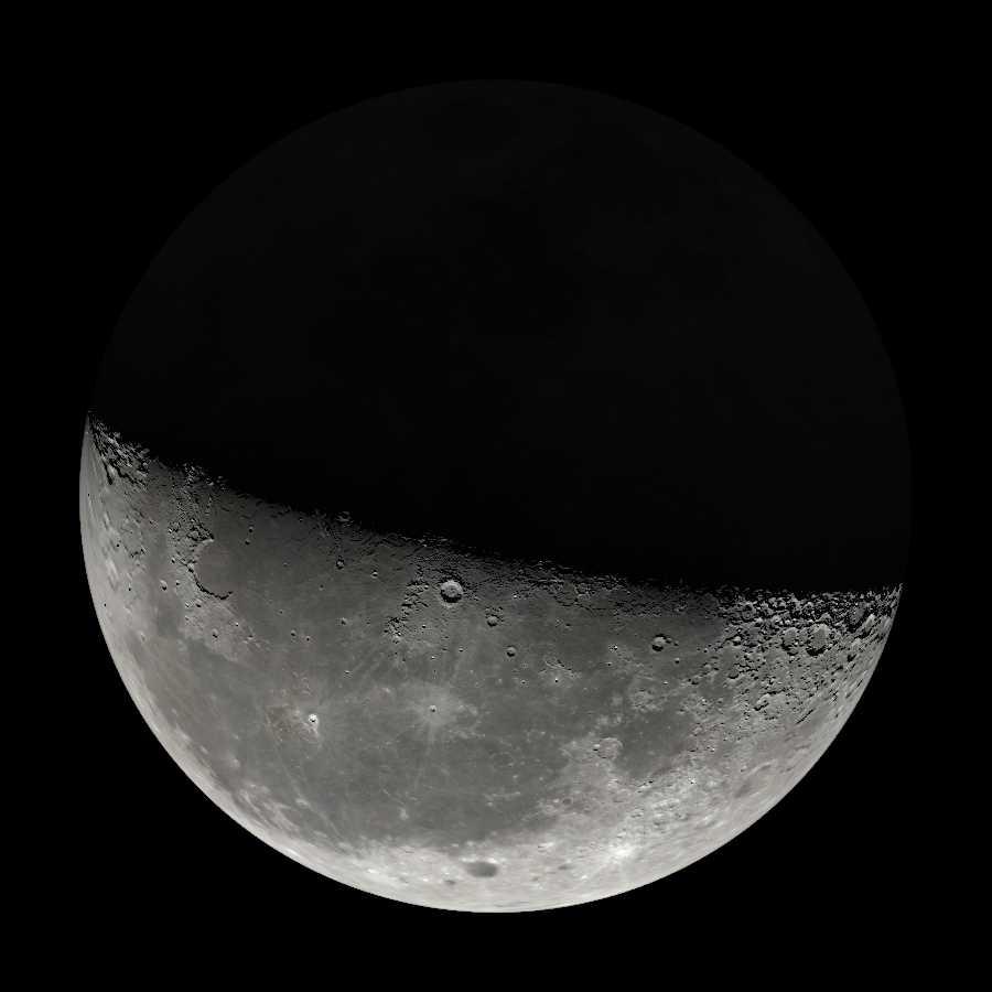 The Moon over Chittagong, Bangladesh — waxing gibbous, Lunar Day 10