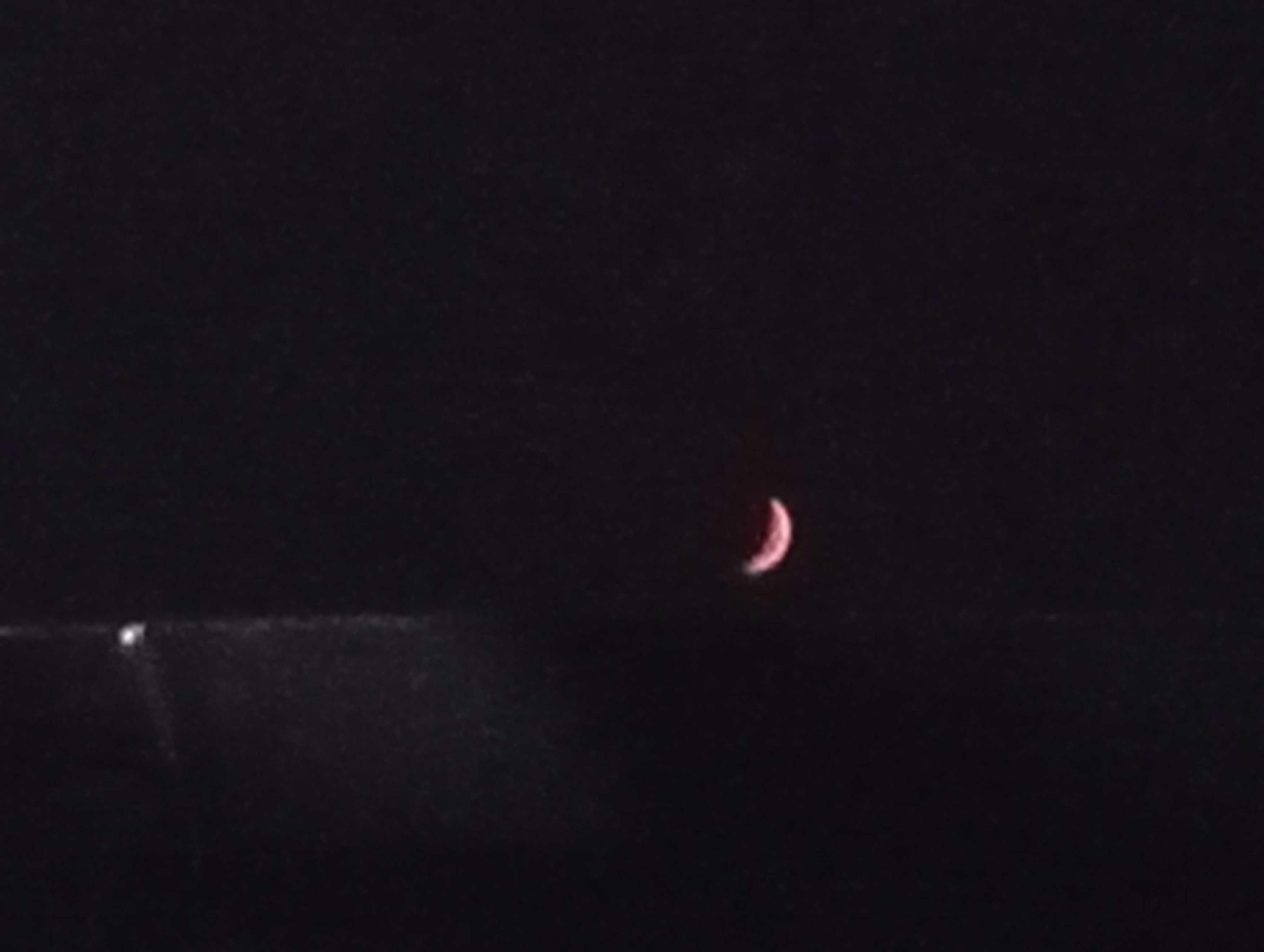 The Moon over Sobral de Monte Agraço, Portugal — waxing crescent, Lunar Day 6