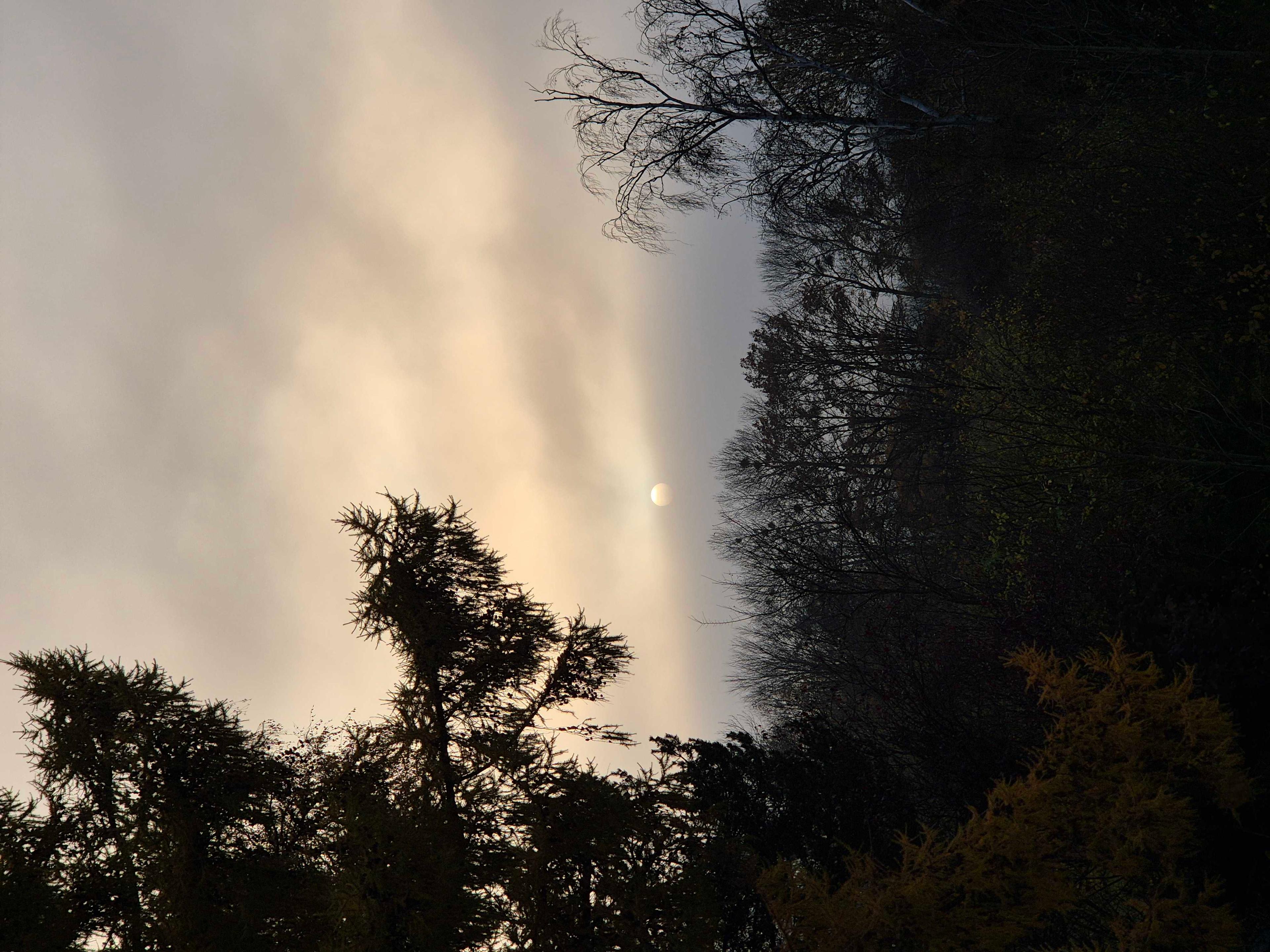 The Moon over Ebersberg, Germany — full moon, Lunar Day 16