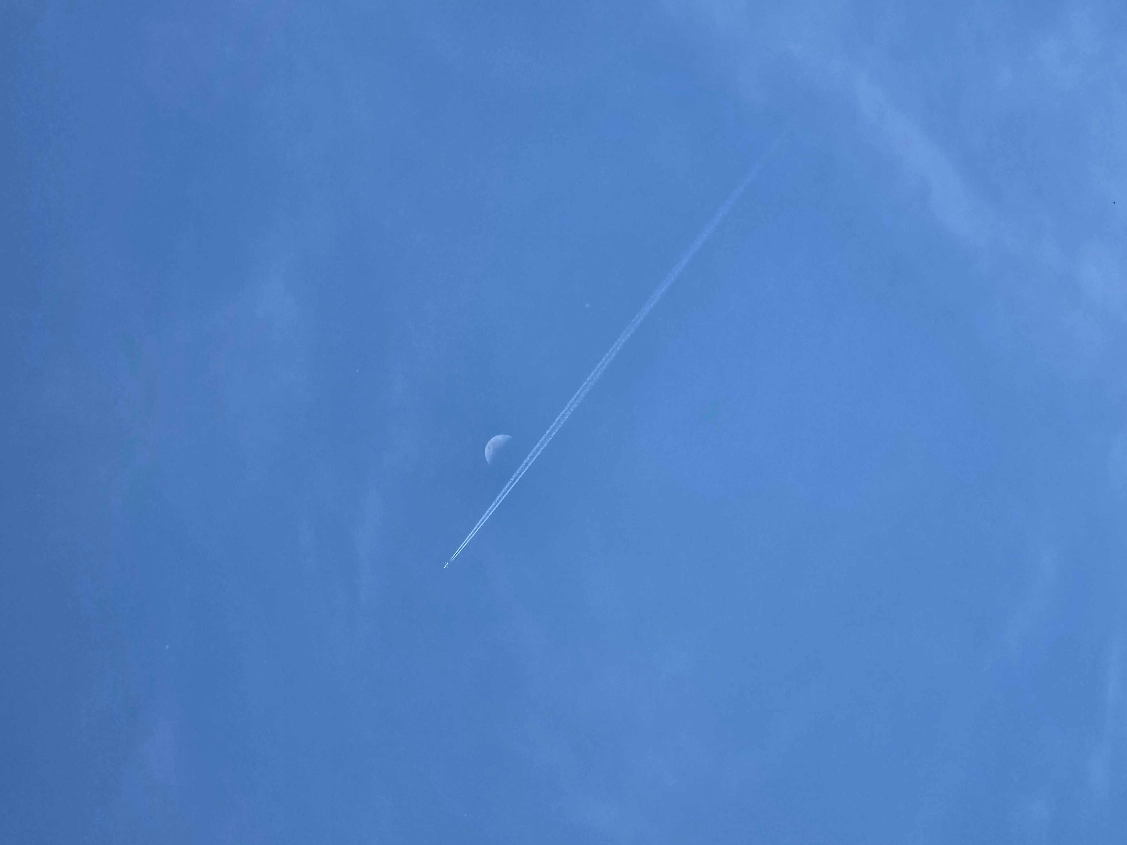 The Moon over Kingston, United Kingdom — first quarter, Lunar Day 7