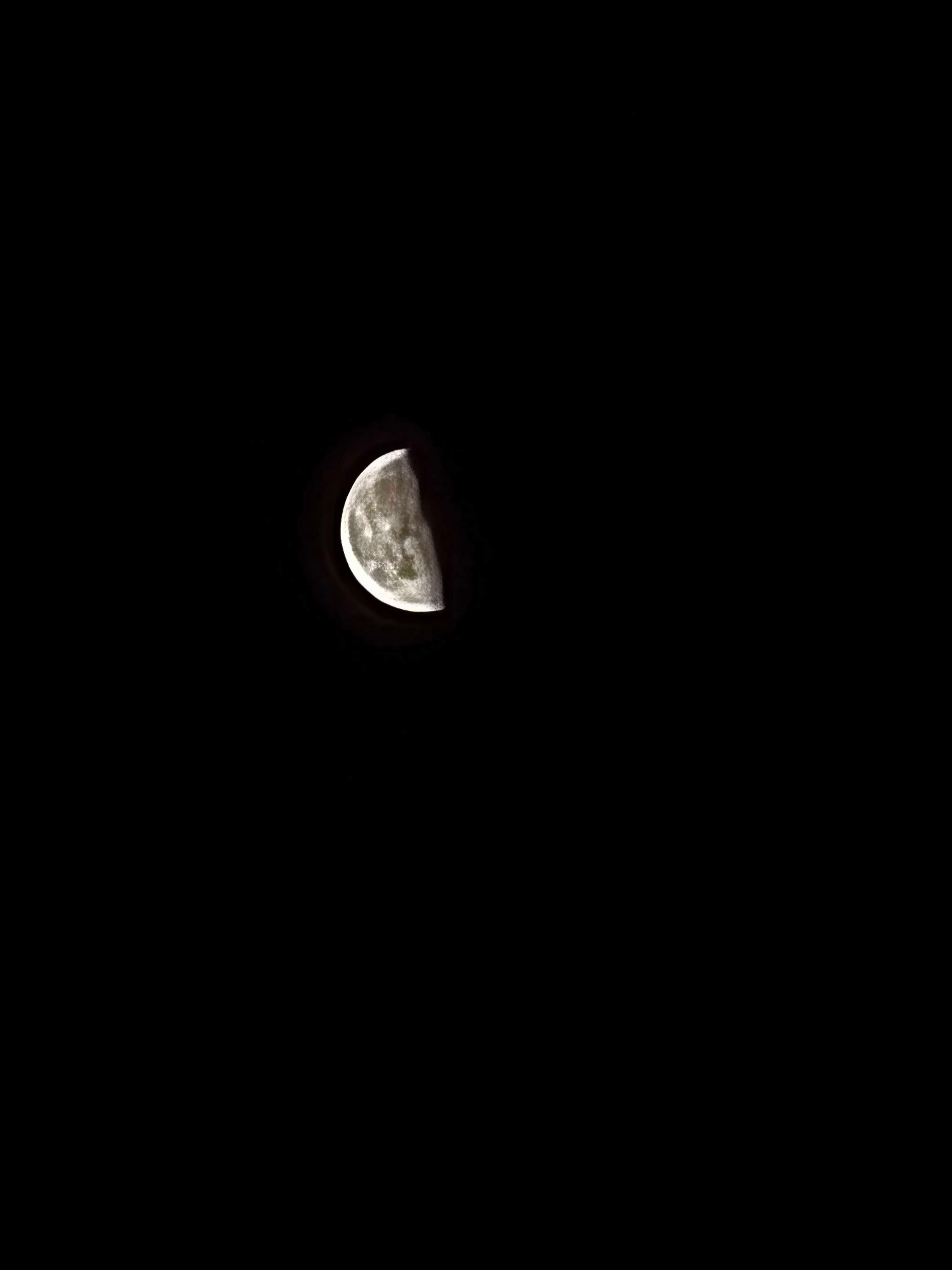 The Moon over New Delhi, India — last quarter, Lunar Day 24