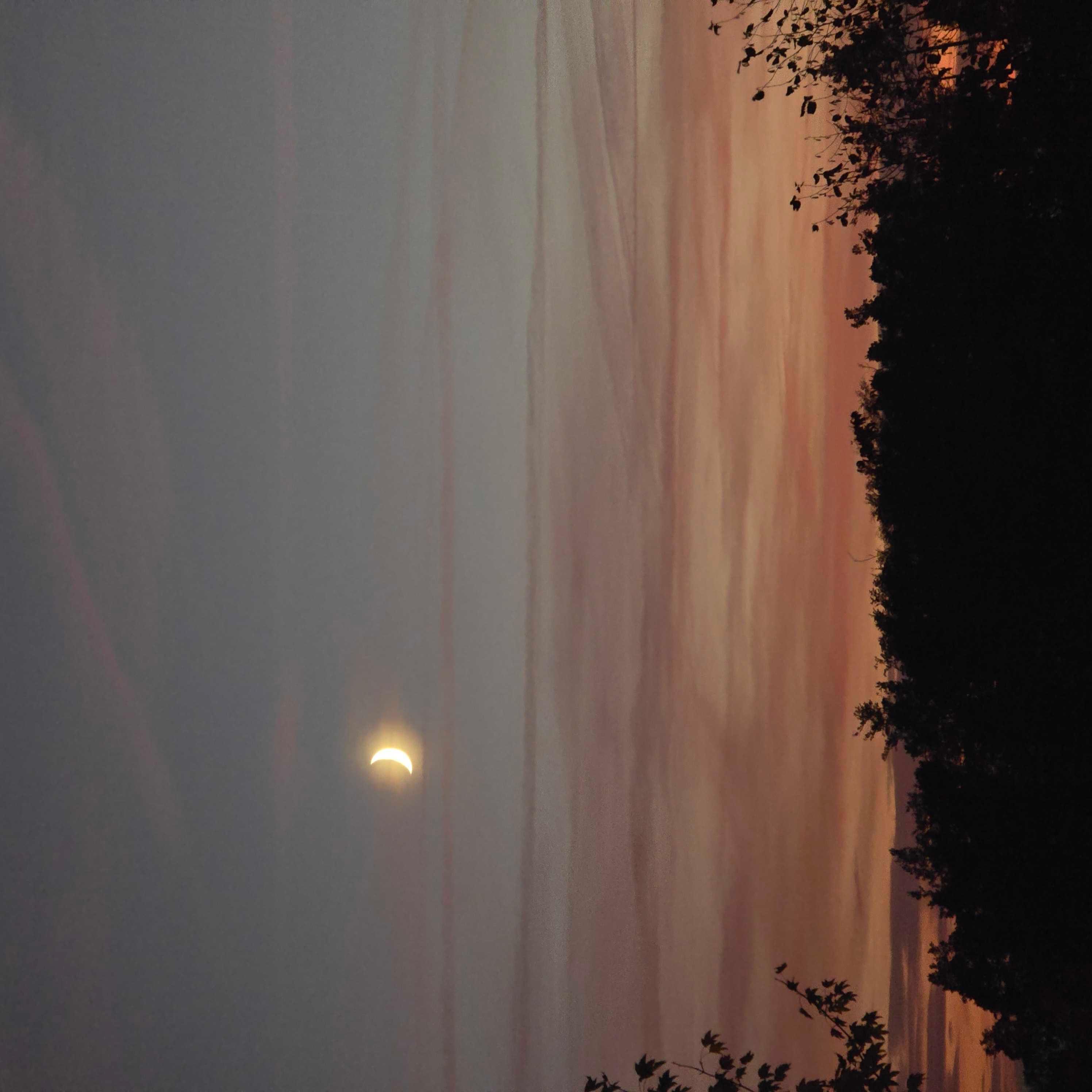 The Moon over Heiligenberg, Deutschland — first quarter, Lunar Day 7