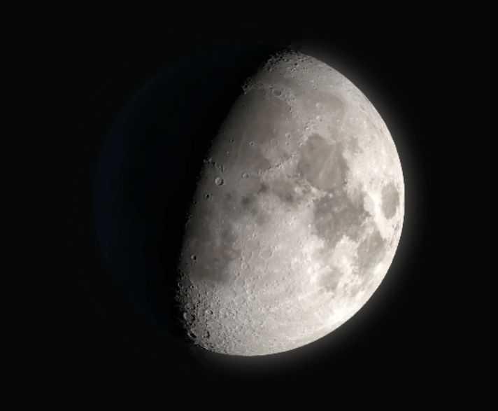 The Moon over Skarżysko-Kamienna, Polska — waxing gibbous, Lunar Day 12