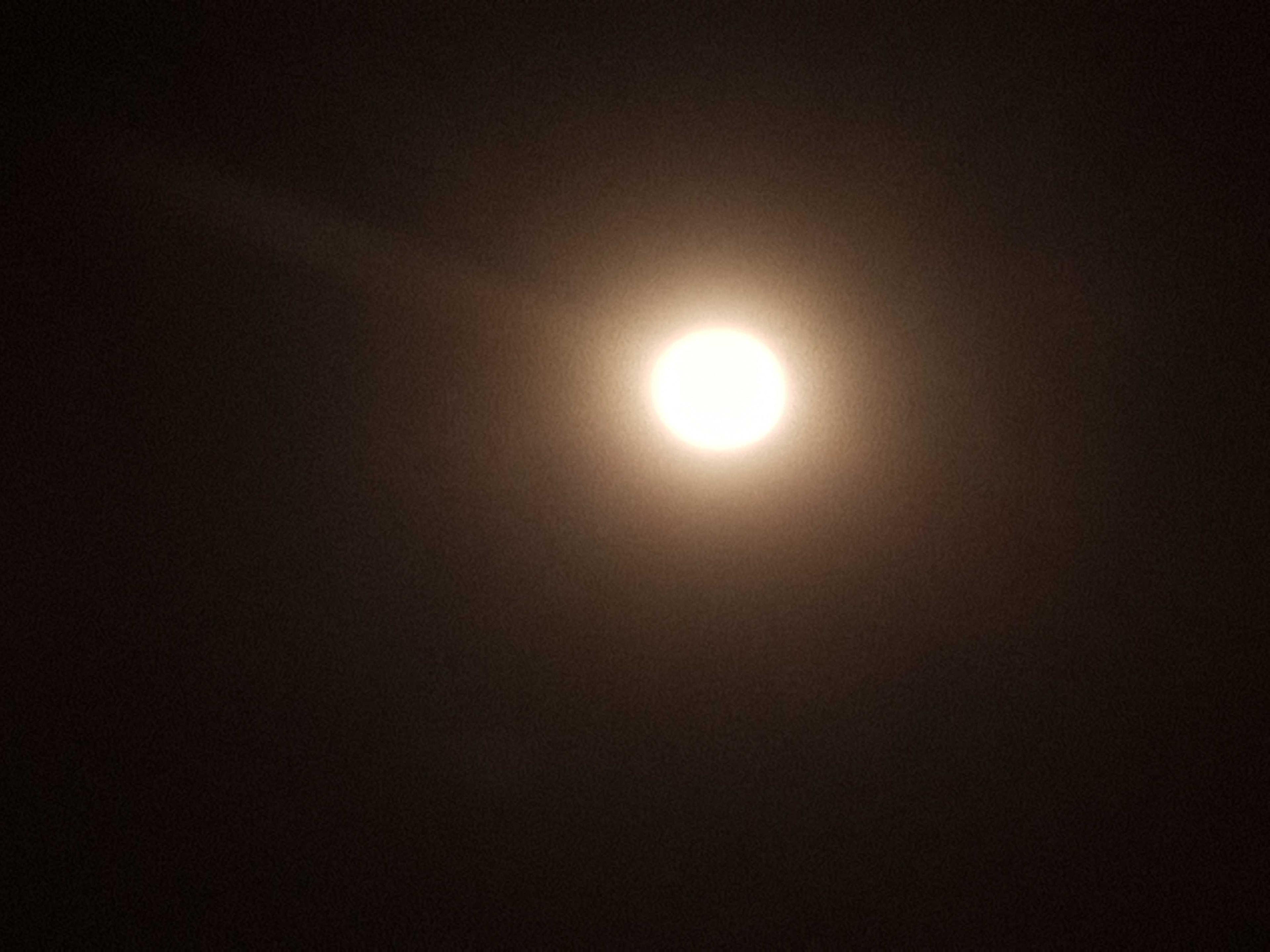 The Moon over Gort, Ireland — full moon, Lunar Day 16