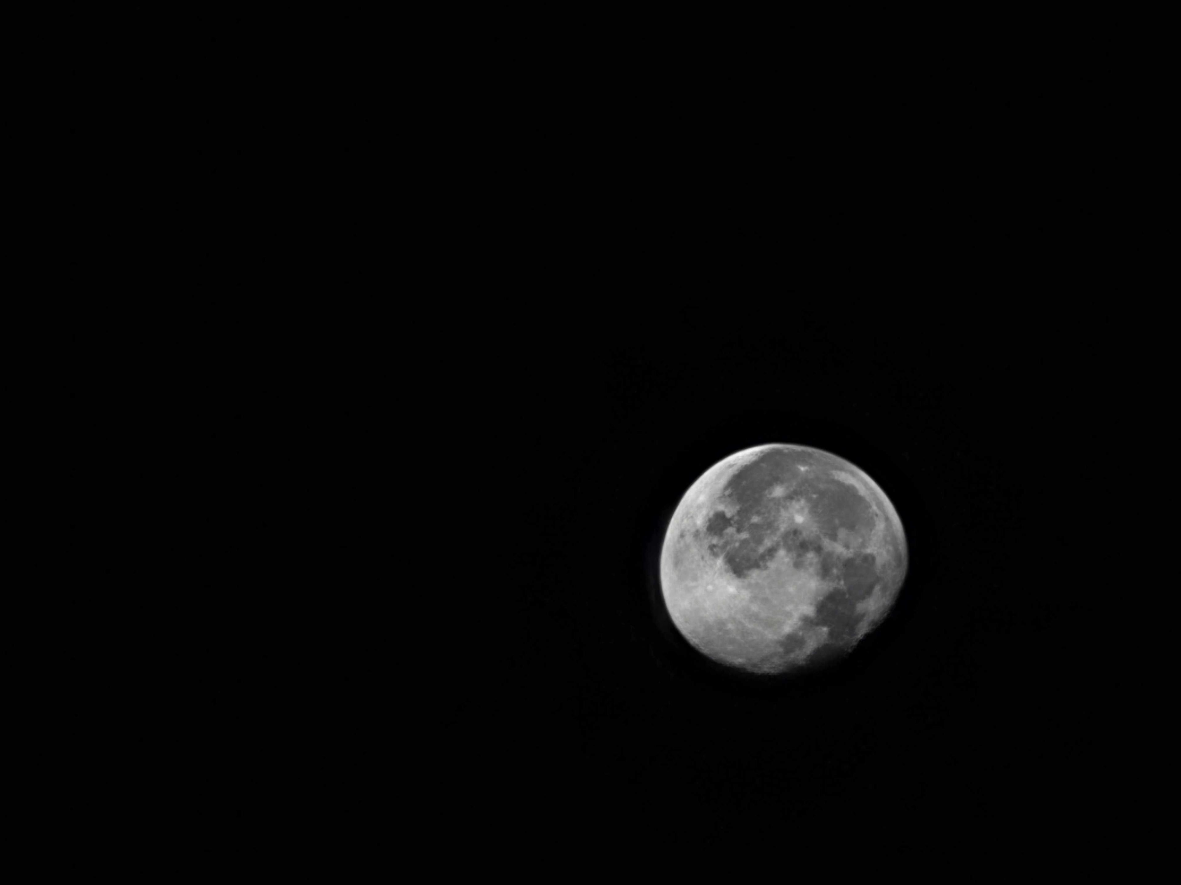 The Moon over Ocean City, United States — waning gibbous, Lunar Day 18