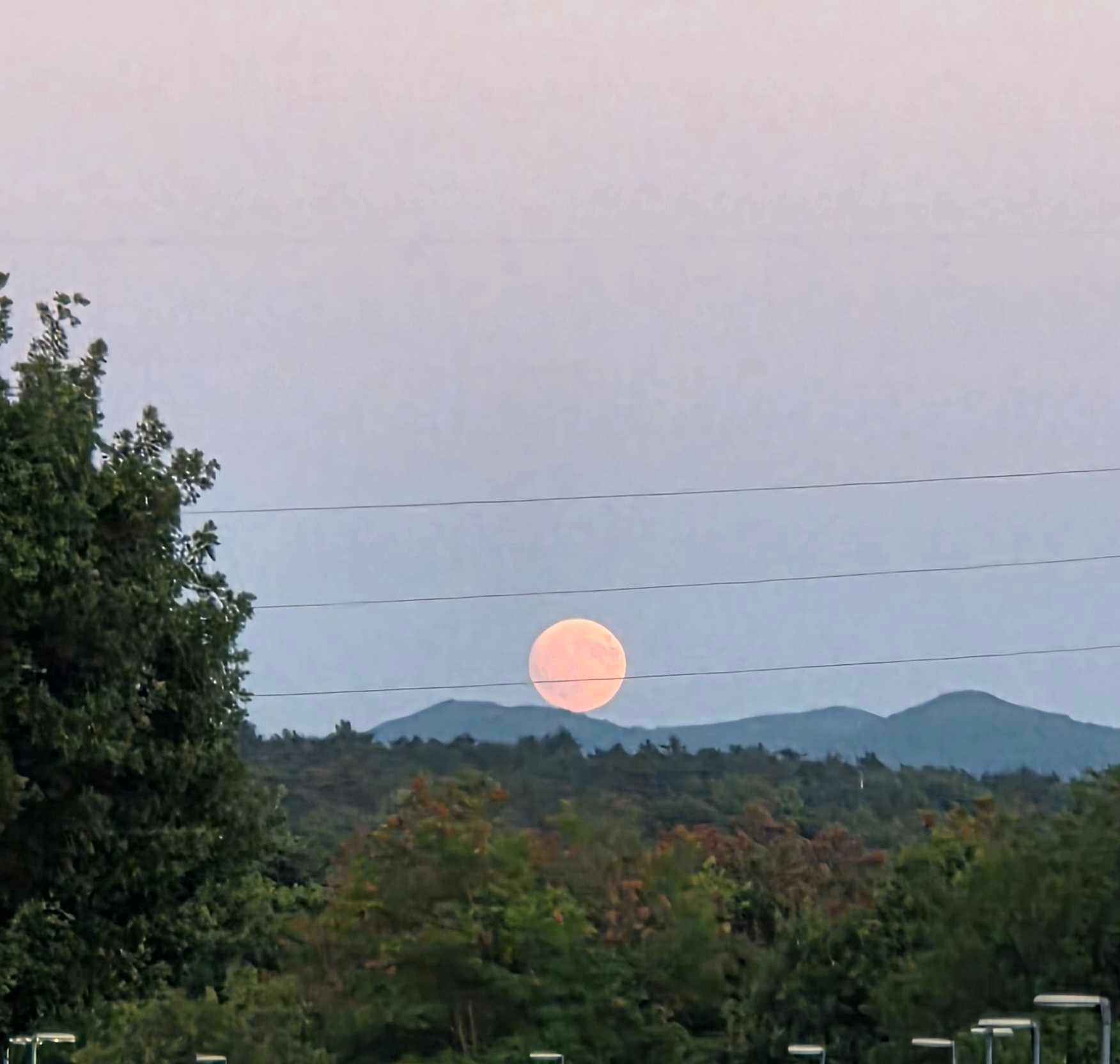 The Moon over Trieste, Italia — full moon, Lunar Day 15