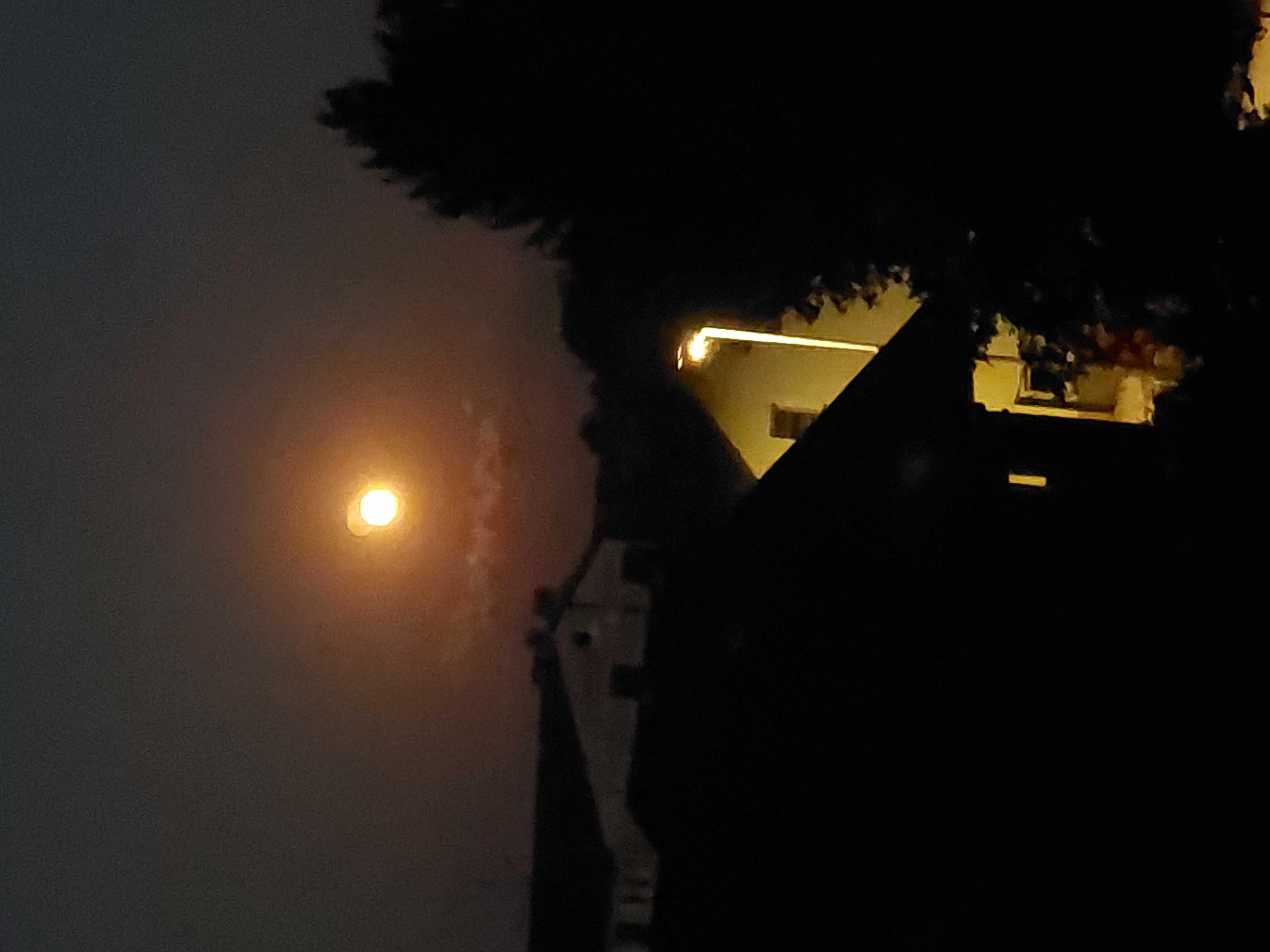 The Moon over Bayerbach, Deutschland — full moon, Lunar Day 16