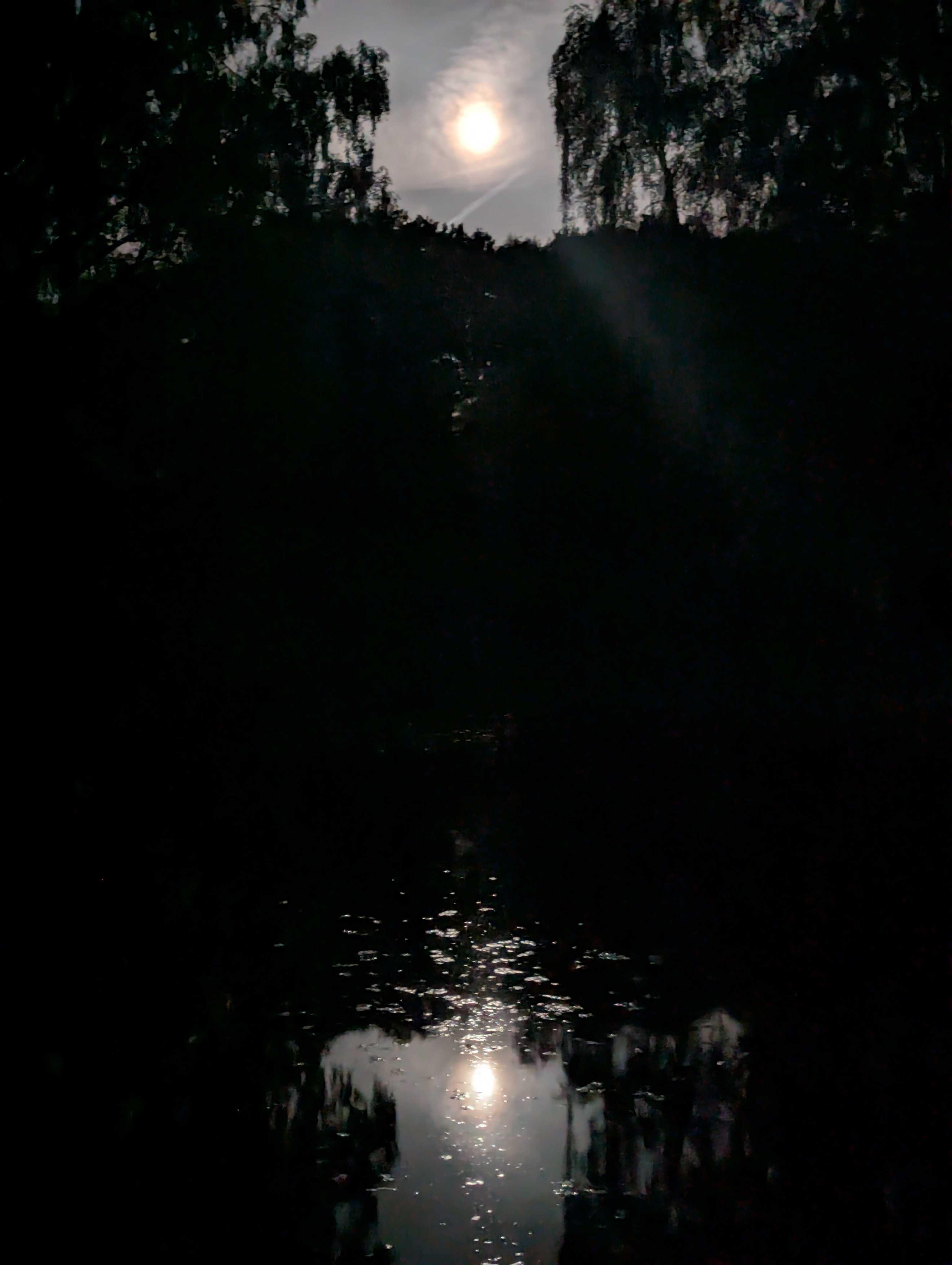 The Moon over Beiersdorf, Germany — full moon, Lunar Day 14