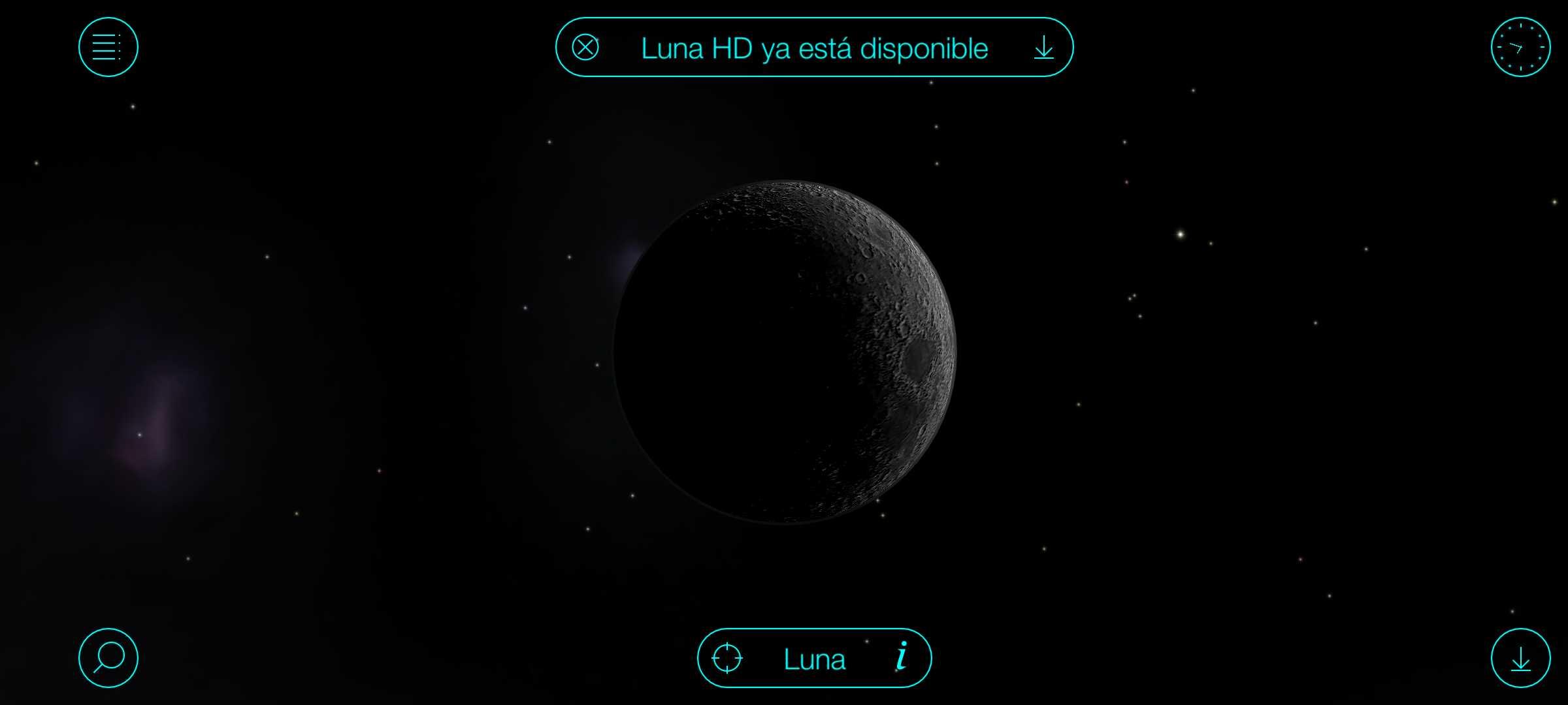 The Moon over Ñuñoa, Chile — waxing crescent, Lunar Day 5