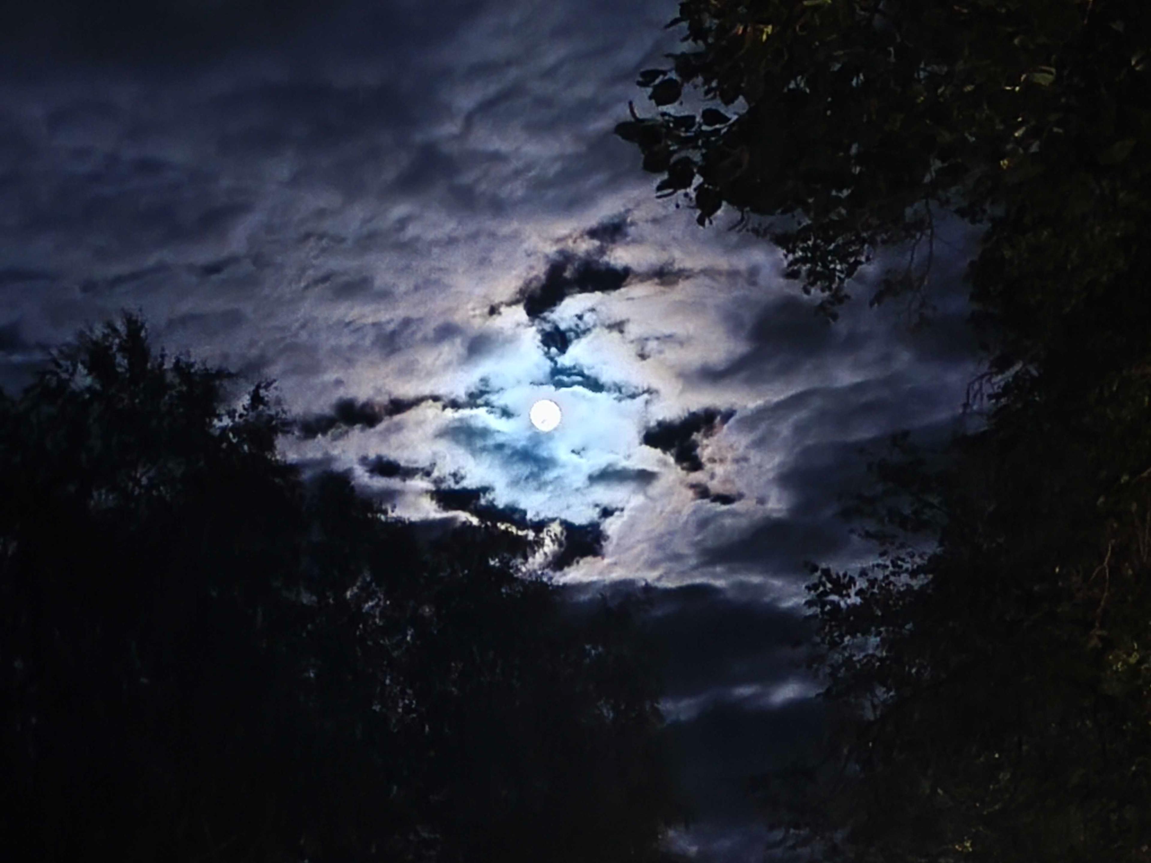 The Moon over Šiauliai, Lithuania — waxing gibbous, Lunar Day 14