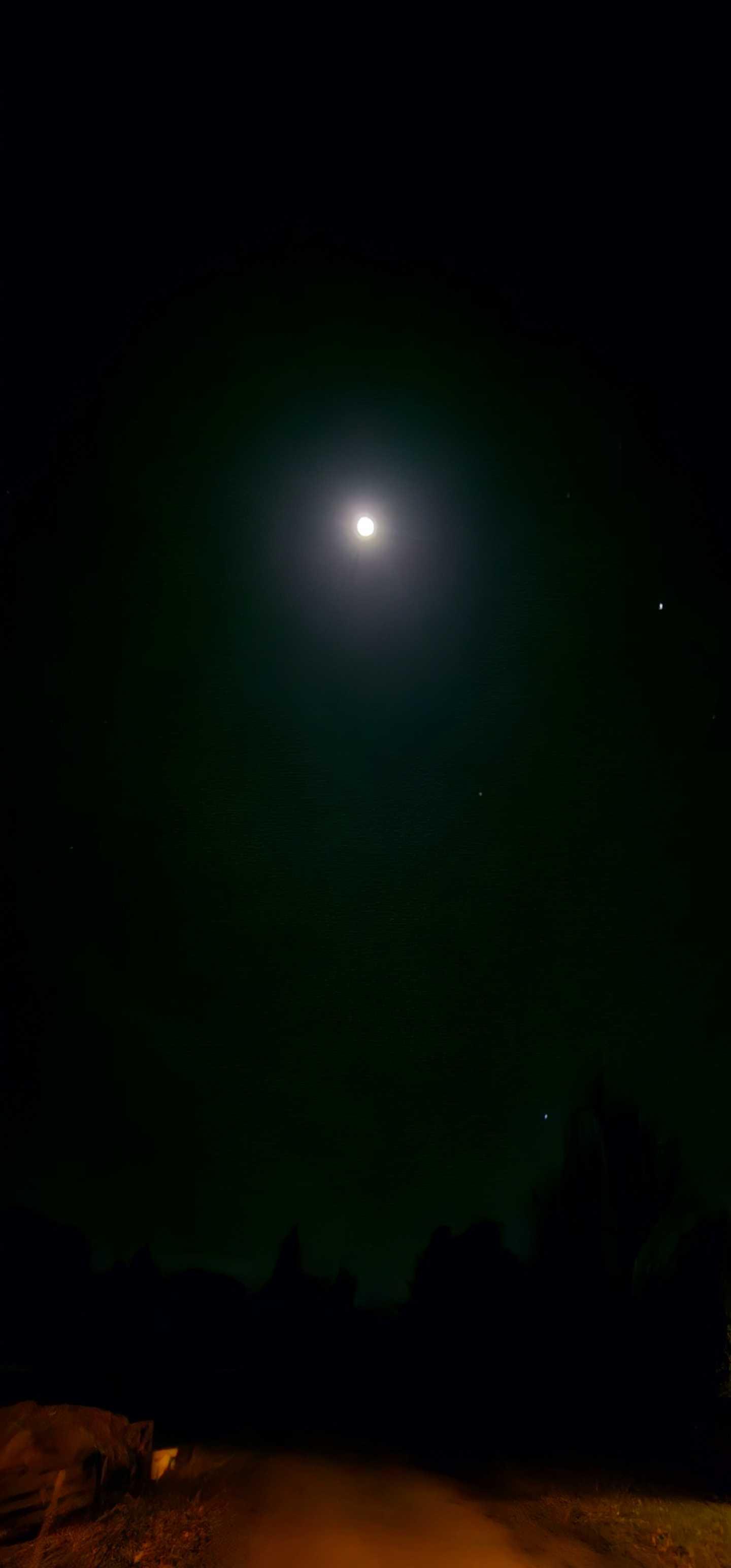 The Moon over Knetzgau, Germany — waxing gibbous, Lunar Day 11