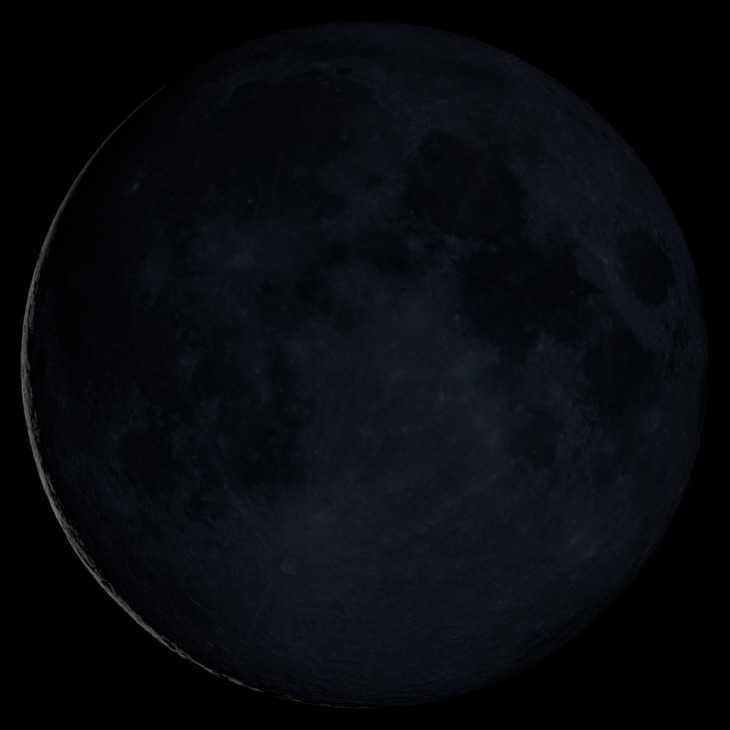 The Moon over Kecamatan Palmerah, Indonesia — new moon, Lunar Day 27