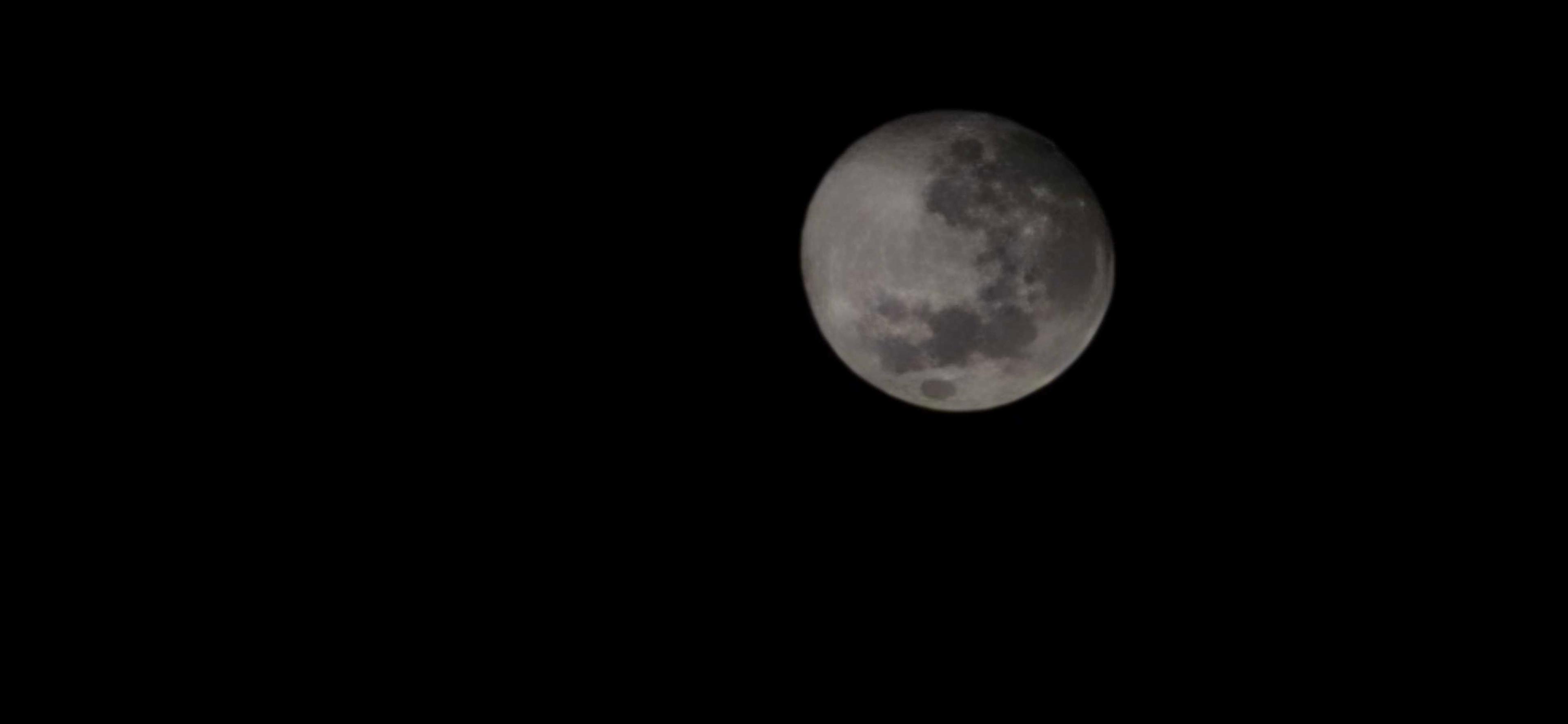 The Moon over Puerto Varas, Chile — full moon, Lunar Day 14