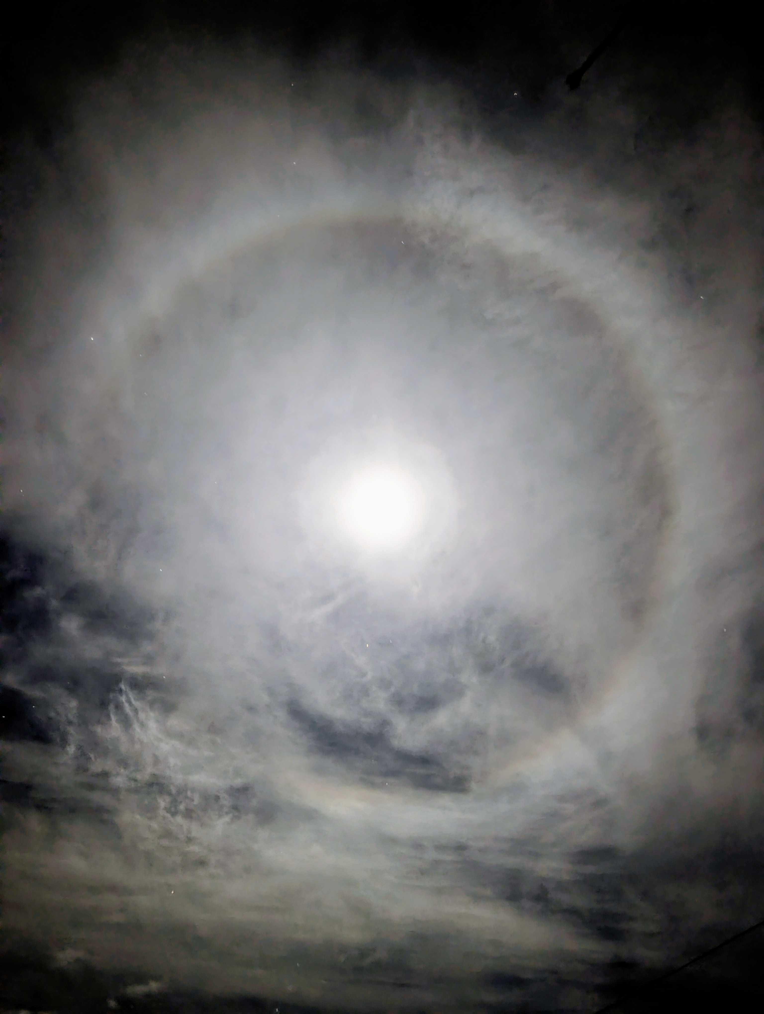 The Moon over United Kingdom — full moon, Lunar Day 17