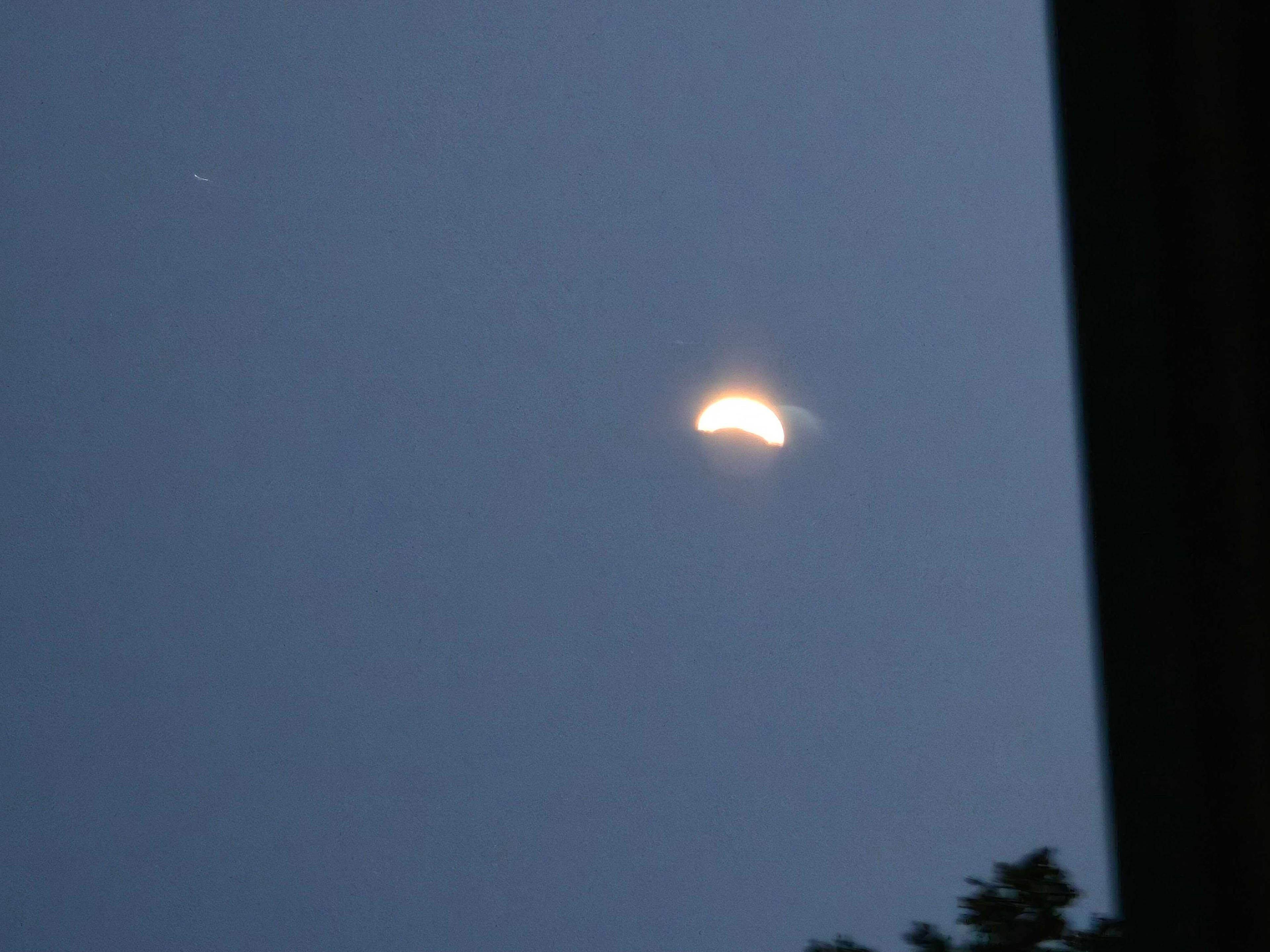 The Moon over Wills Point, Estados Unidos — first quarter, Lunar Day 7