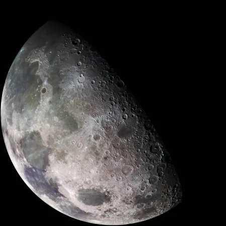 The Moon over Ciudad de Guatemala, Guatemala — last quarter, Lunar Day 25