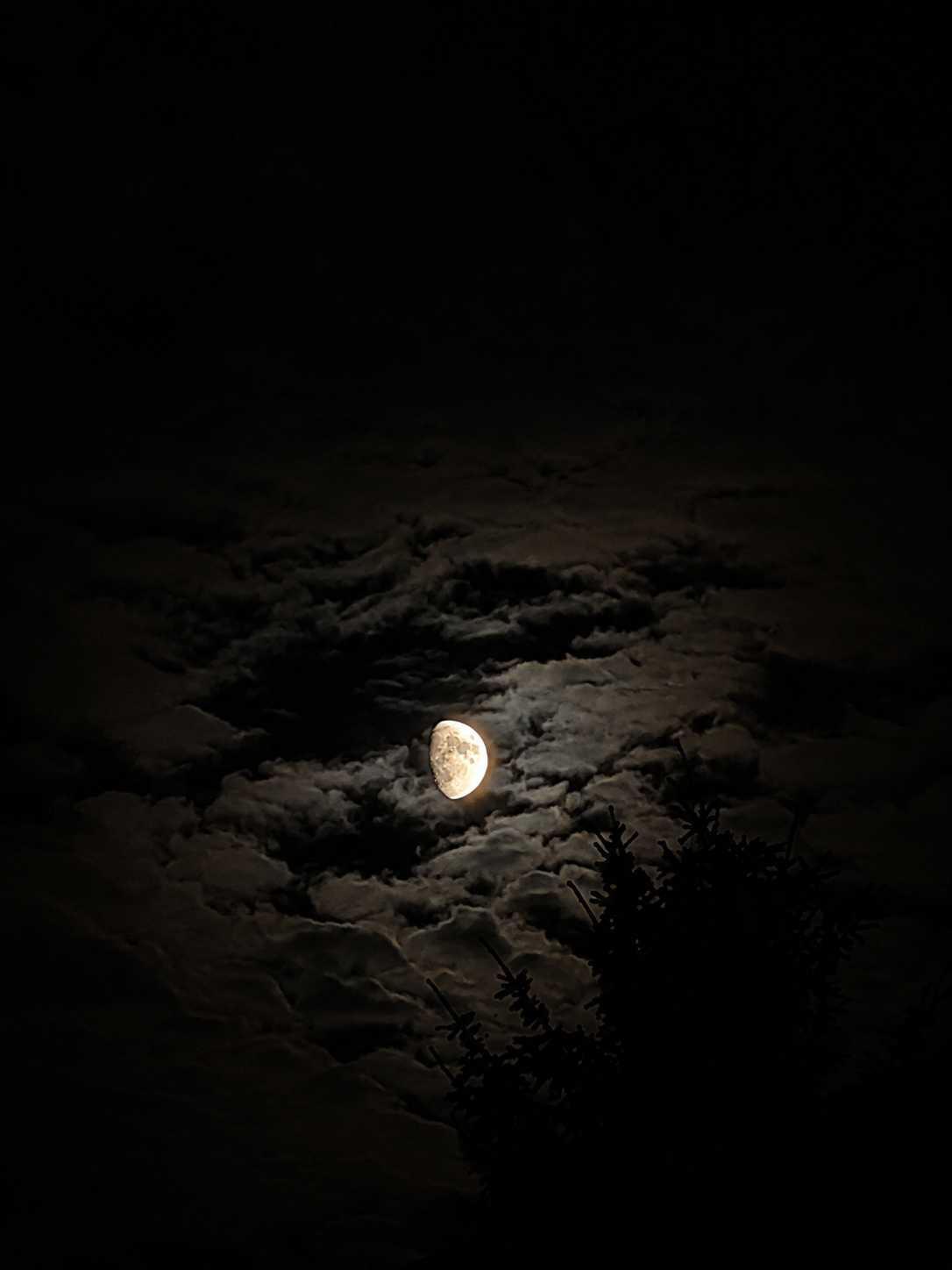 The Moon over Mikołów, Polska — waxing gibbous, Lunar Day 11