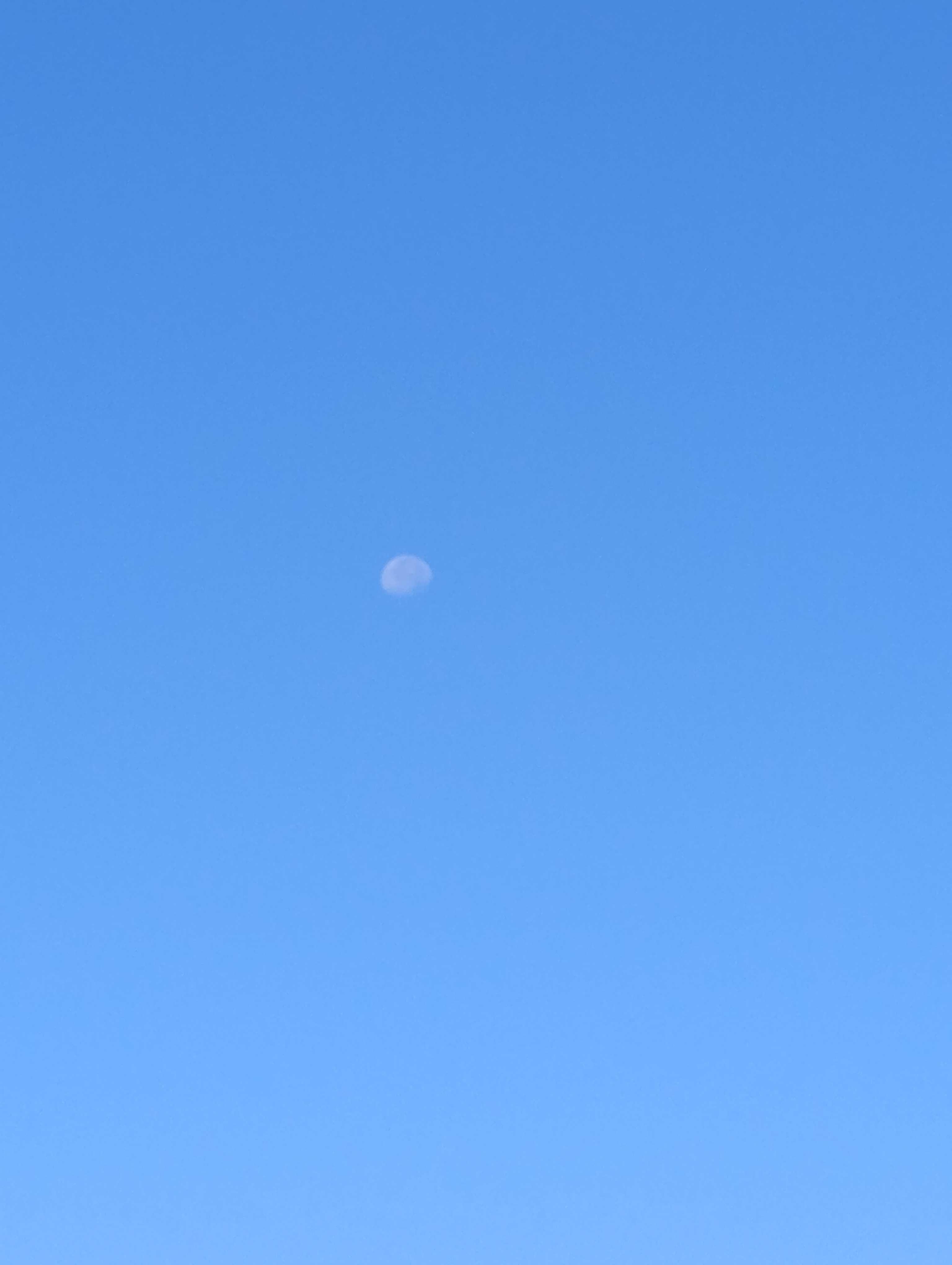 The Moon over Formentera, Spain — waning gibbous, Lunar Day 19