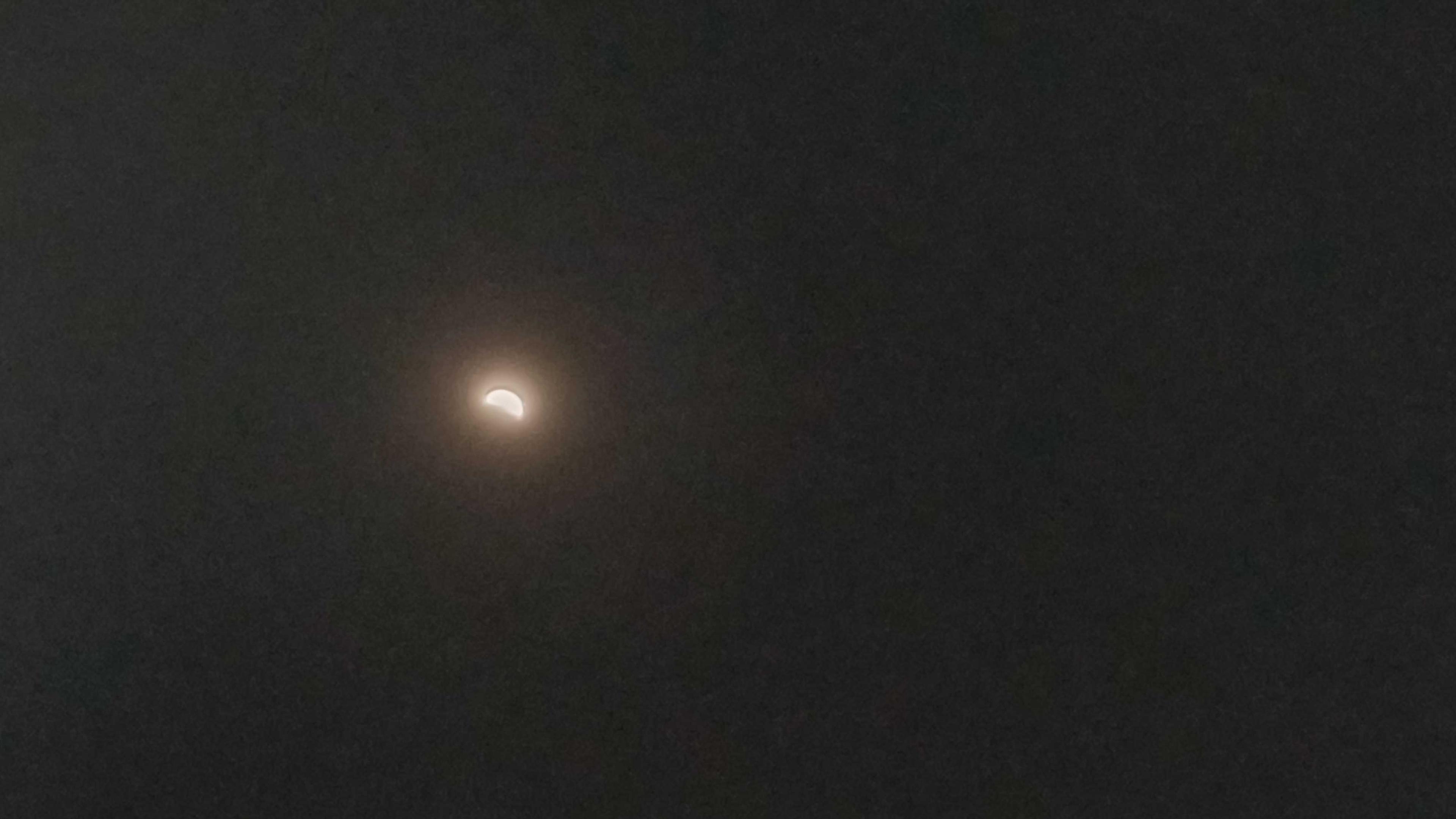 The Moon over Mumbai, India — first quarter, Lunar Day 8