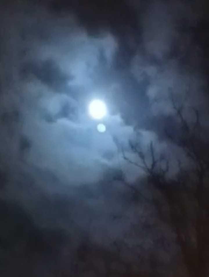 The Moon over Greve, Denmark — full moon, Lunar Day 14