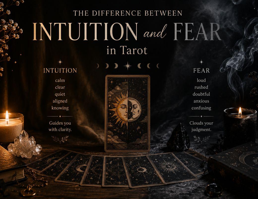 Illustration for Intuition or Fear? Reading Tarot Clearly