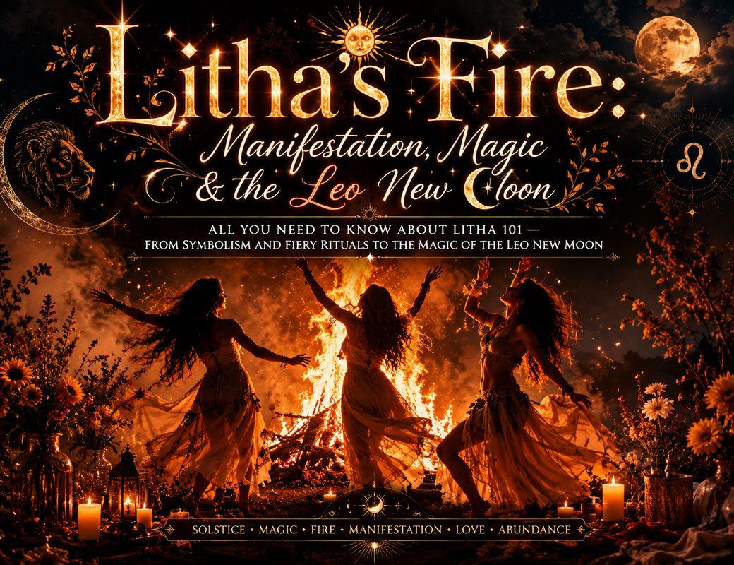 Litha's Fire: Solar Magic & Moon in Leo 🌞