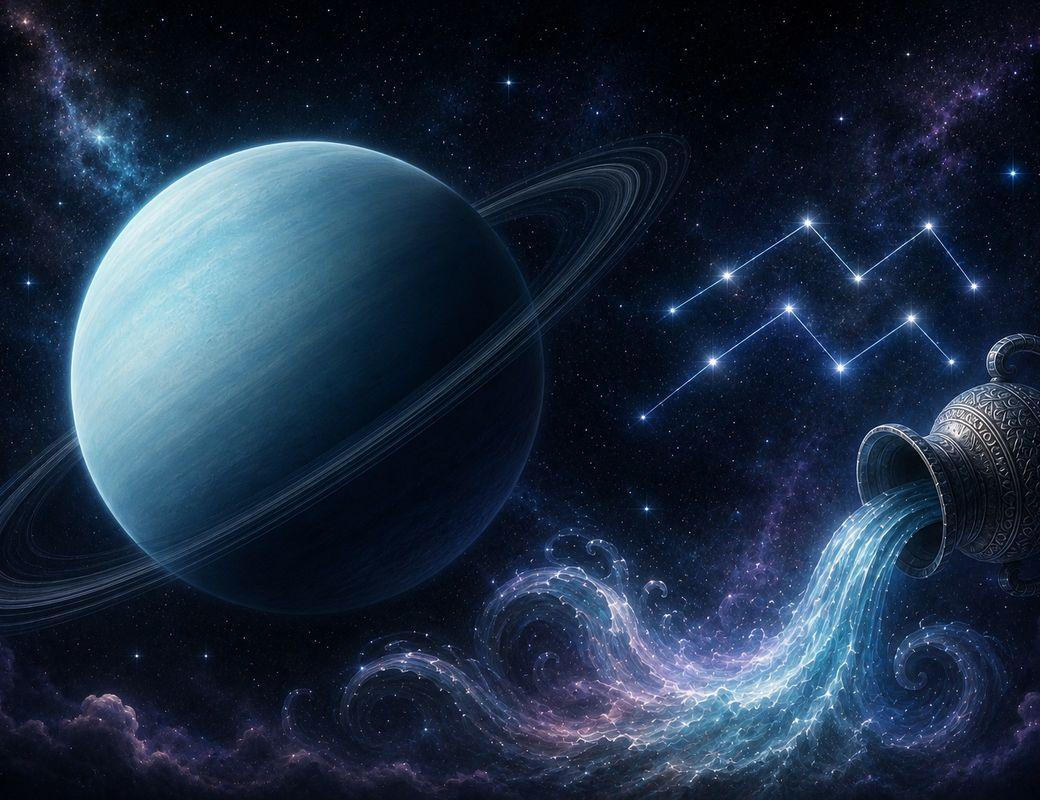 Illustration for Pluto Stations Direct in Aquarius