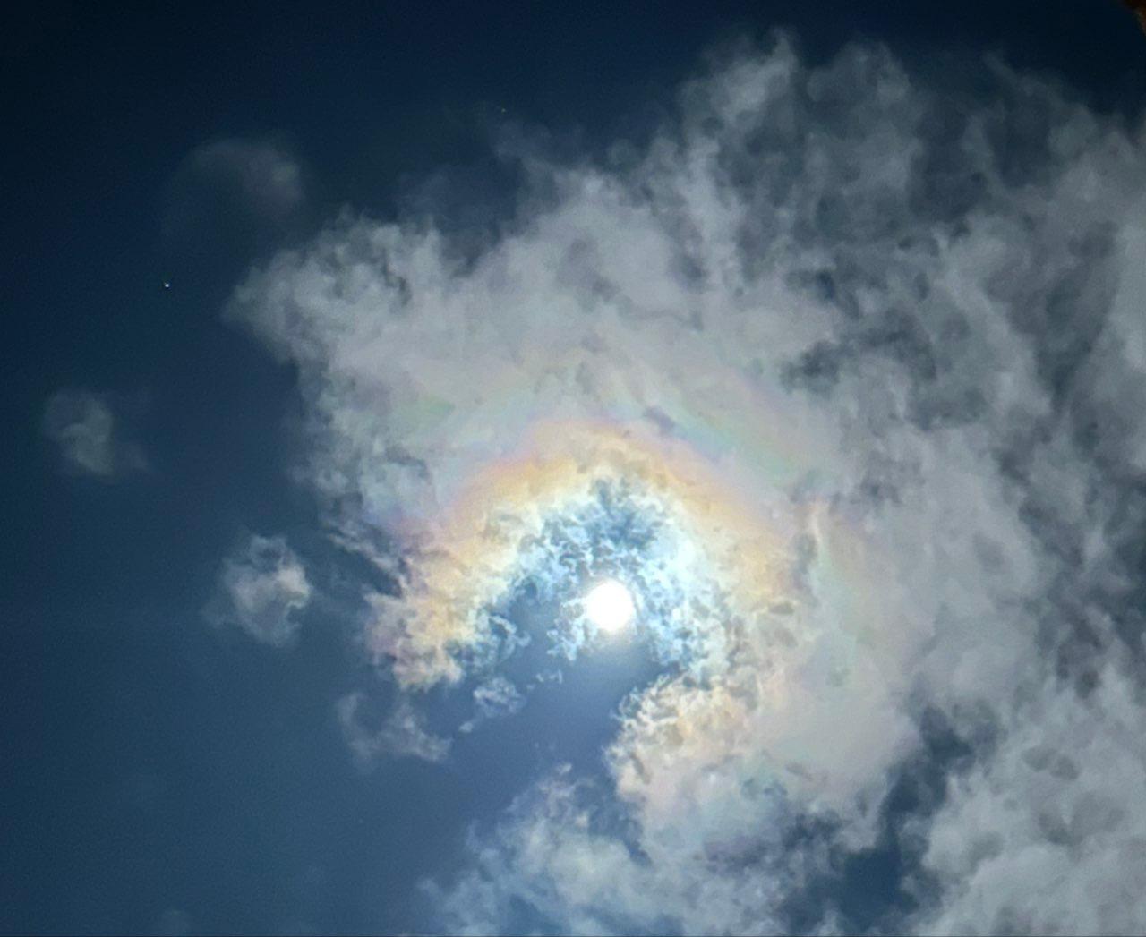The Moon over Rouen, France — full moon, Lunar Day 15
