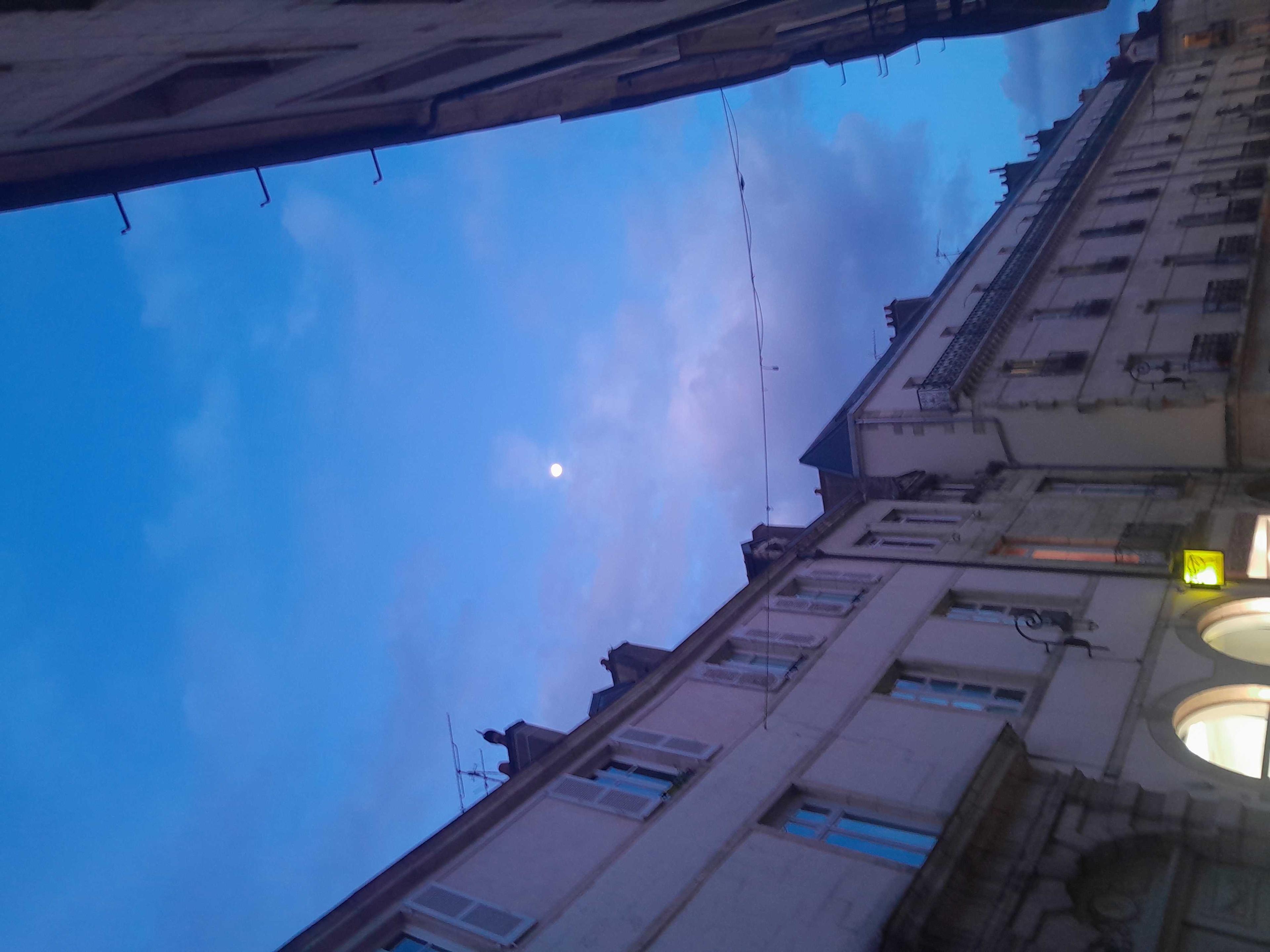 The Moon over Dijon, France — waxing gibbous, Lunar Day 12