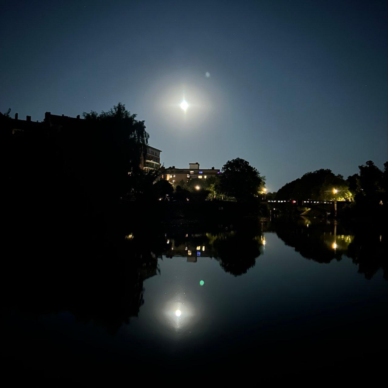 The Moon over Berlin, Germany — full moon, Lunar Day 16