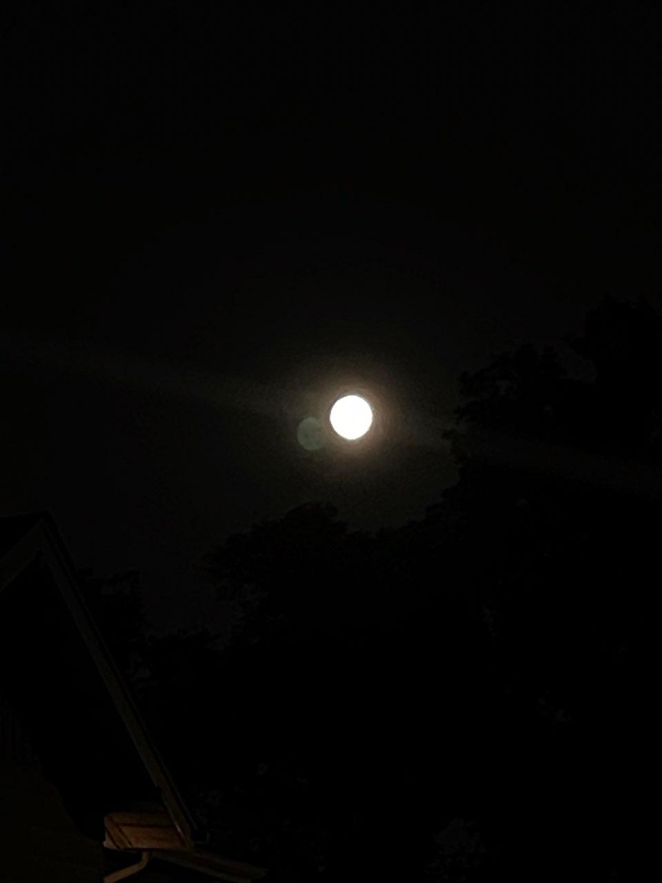 The Moon over Winnipeg, Canada — full moon, Lunar Day 15