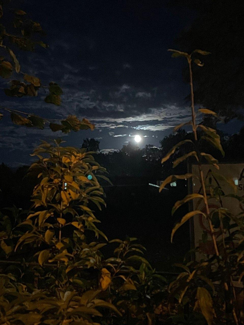 The Moon over Schwerin, Deutschland — full moon, Lunar Day 16