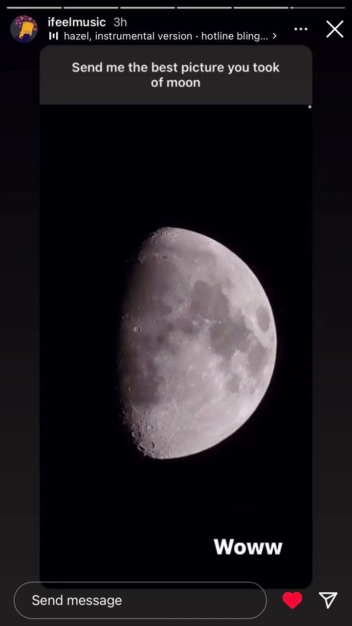 The Moon over Oriolles, France — last quarter, Lunar Day 20
